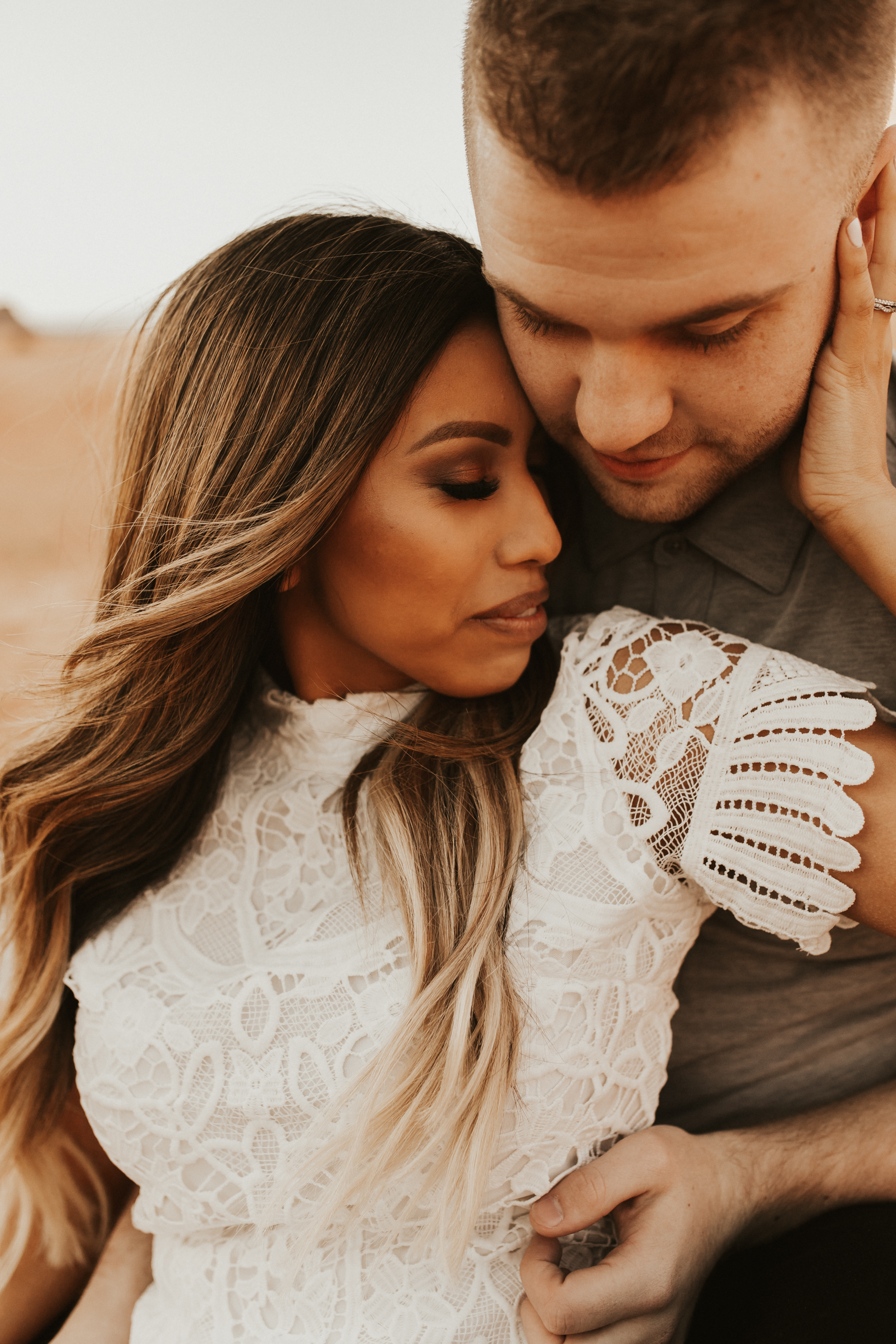 snow canyon state park engagement session