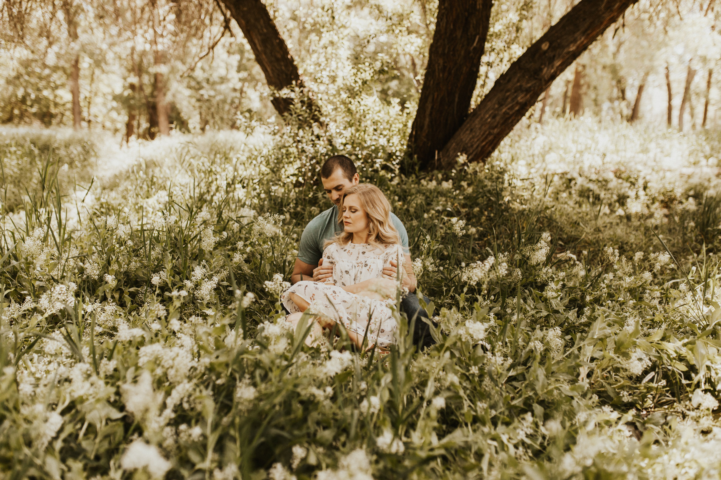 VW bus engagement session