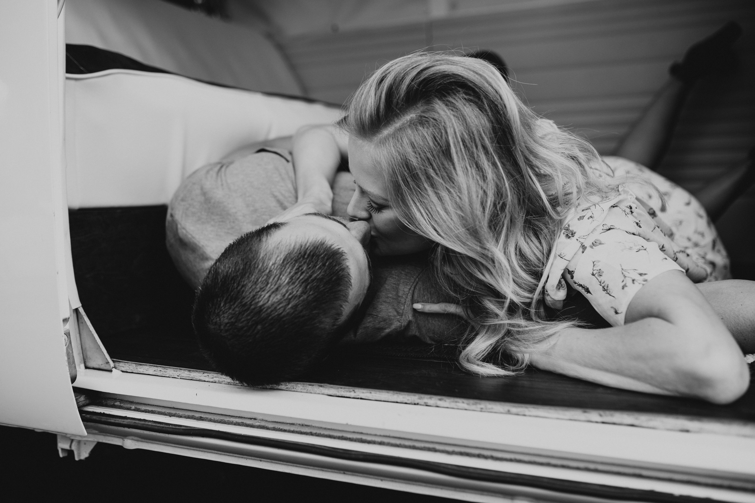 VW bus engagement session