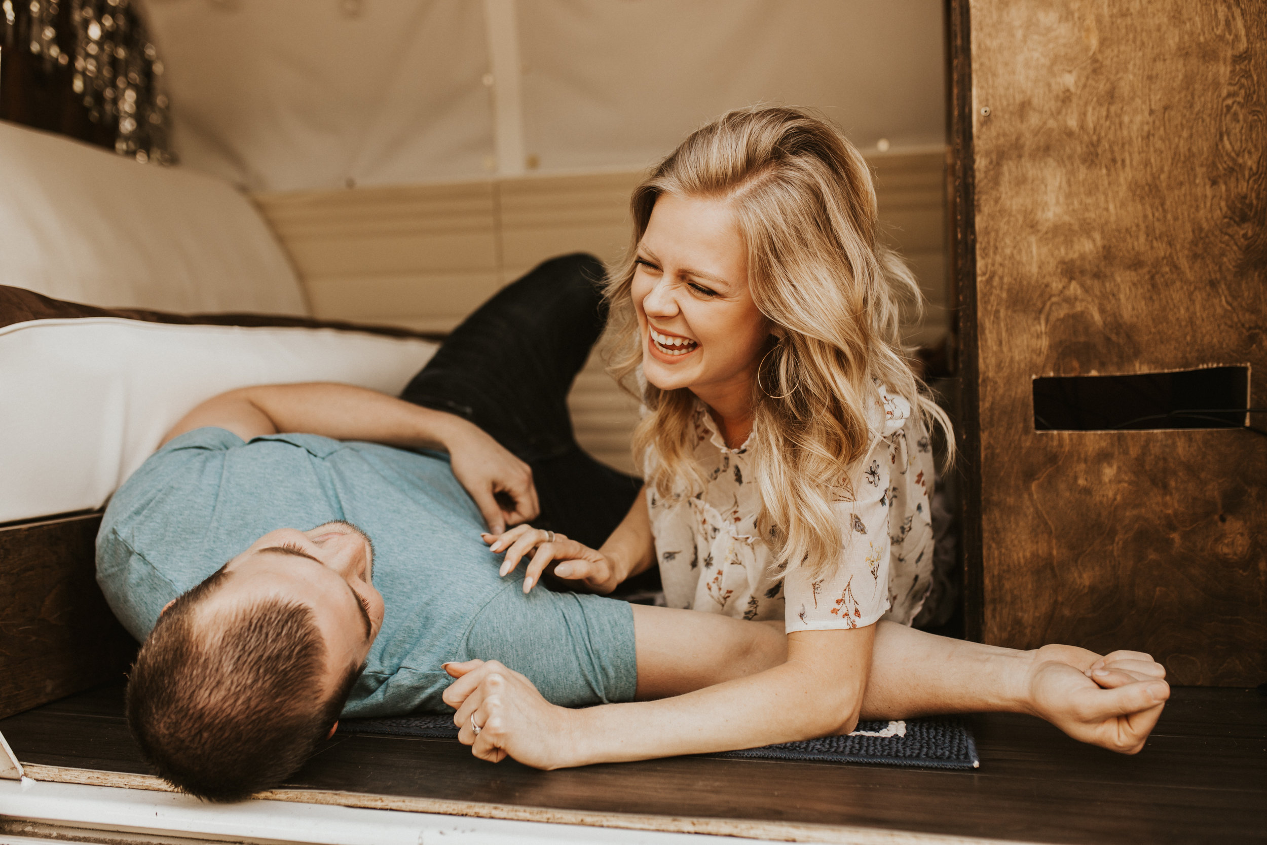 VW bus engagement session