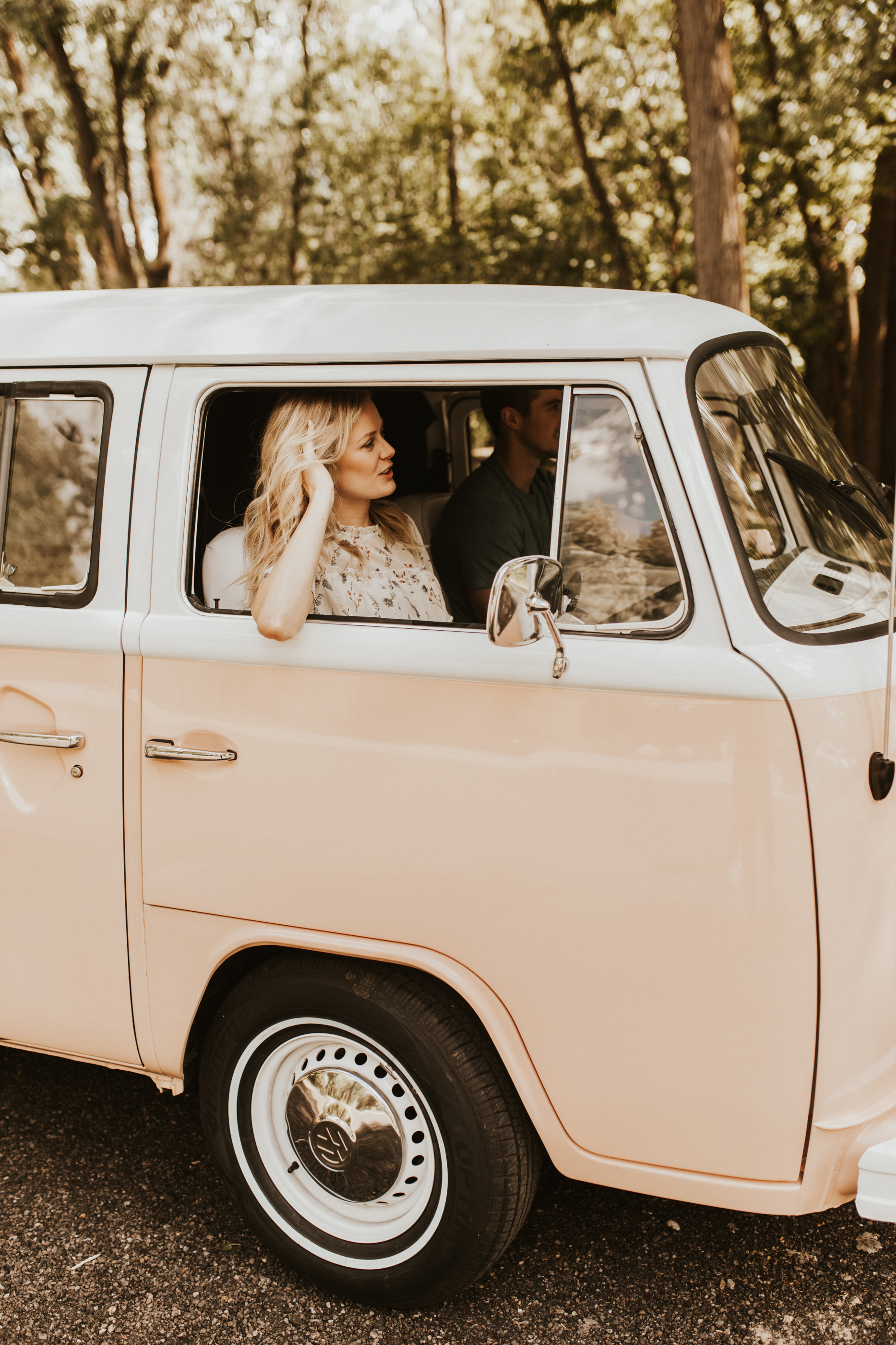 VW bus engagement session