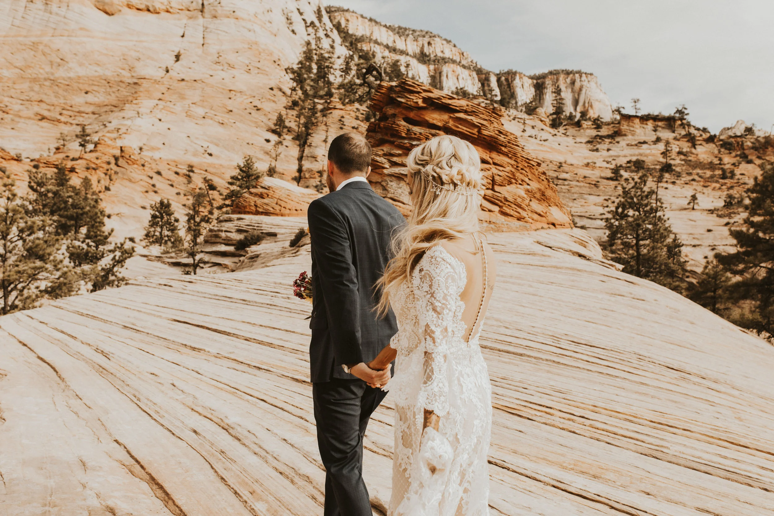 Zions national park bridal session