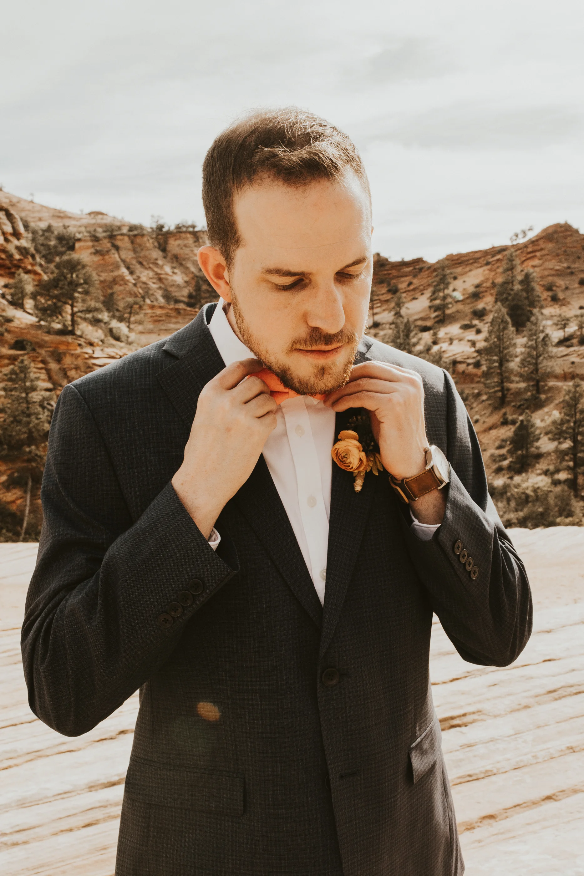 Zions national park bridal session
