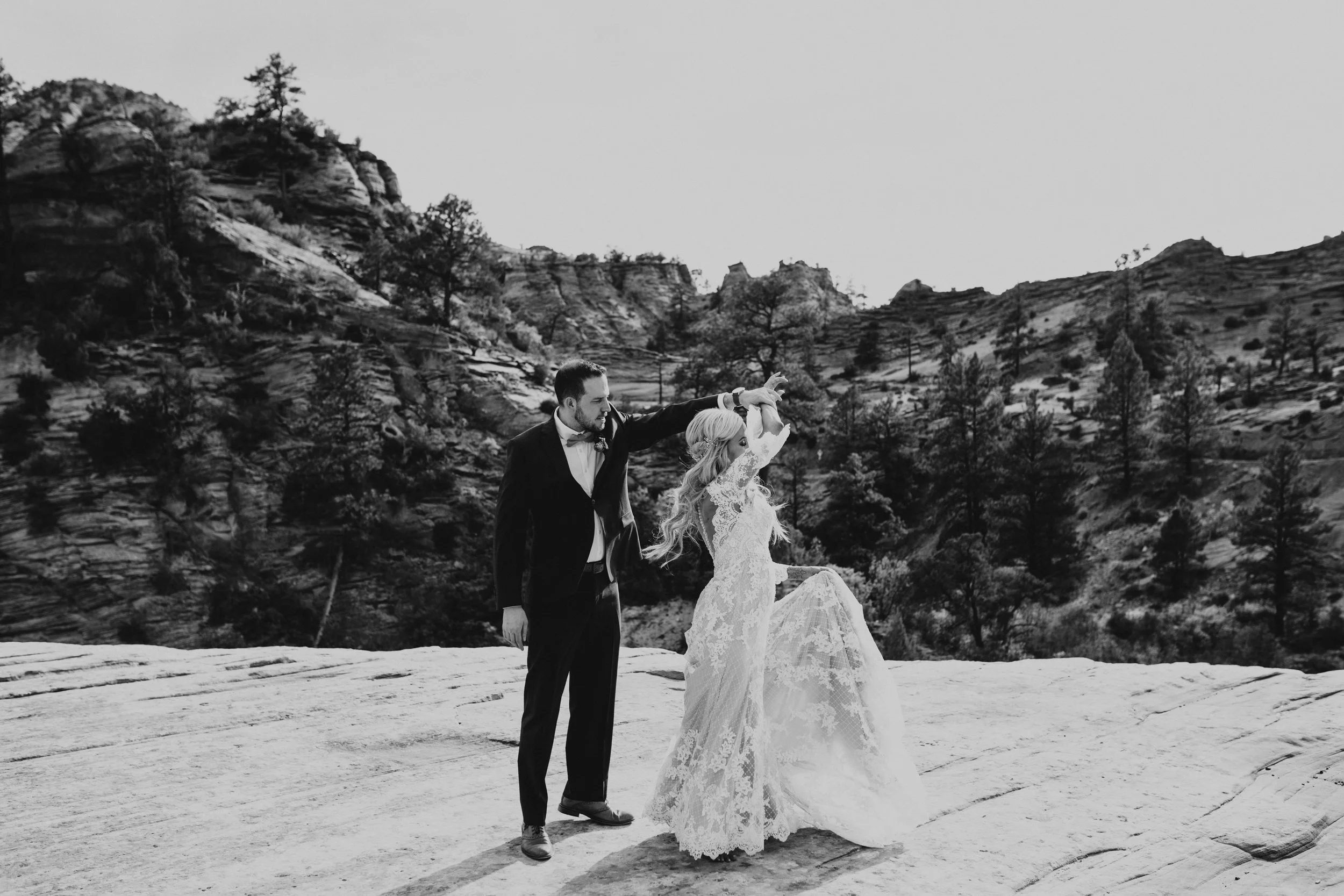 Zions national park bridal session