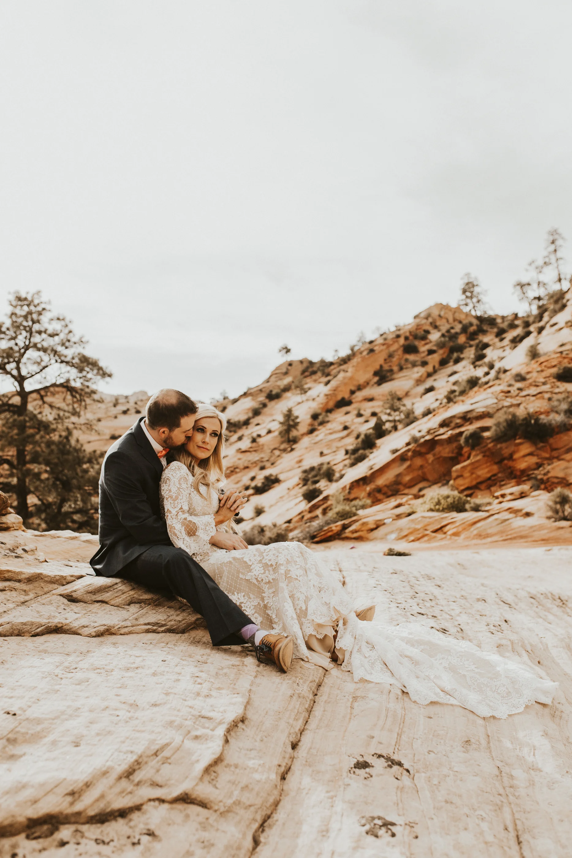 Zions national park bridal session