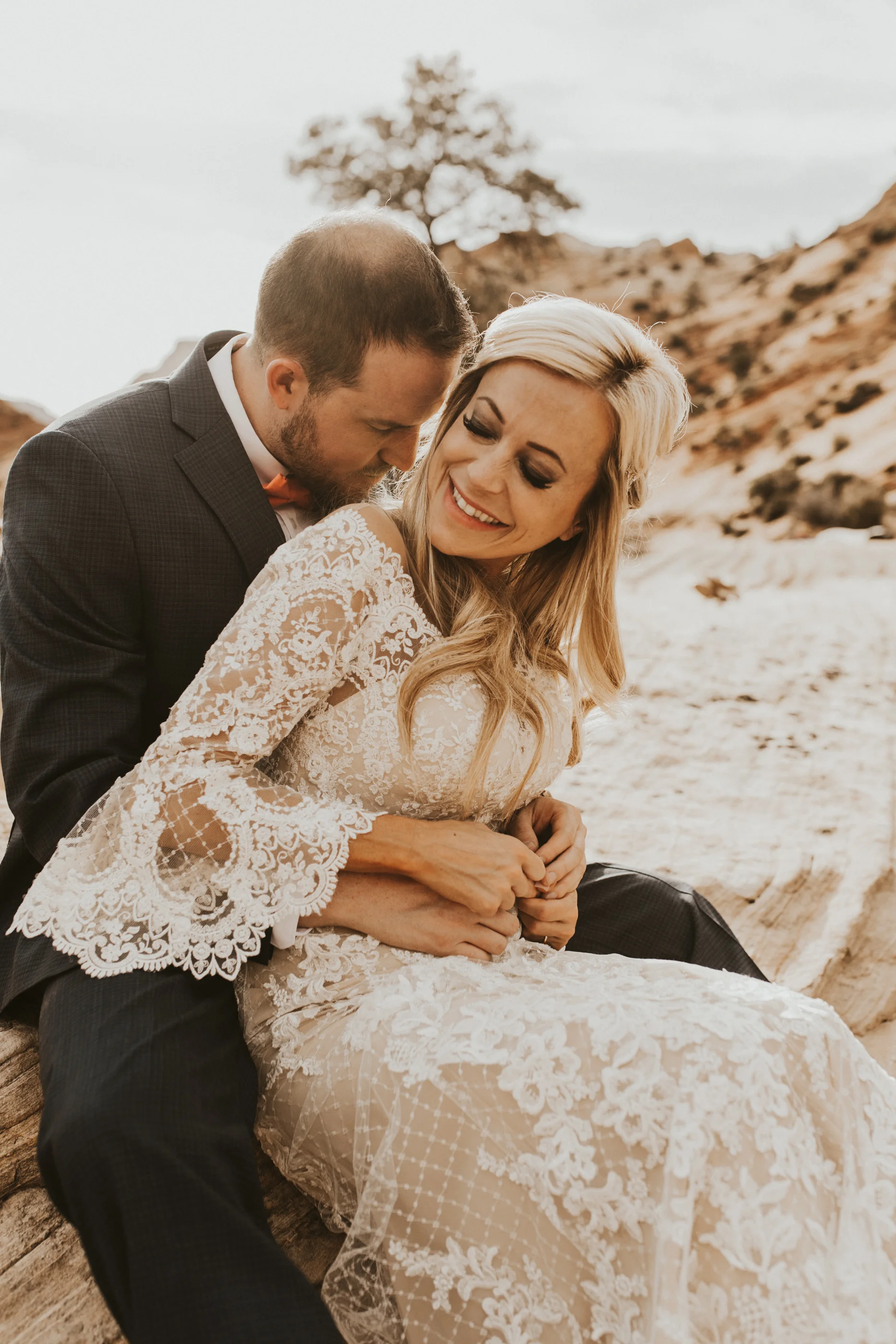 Zions national park bridal session