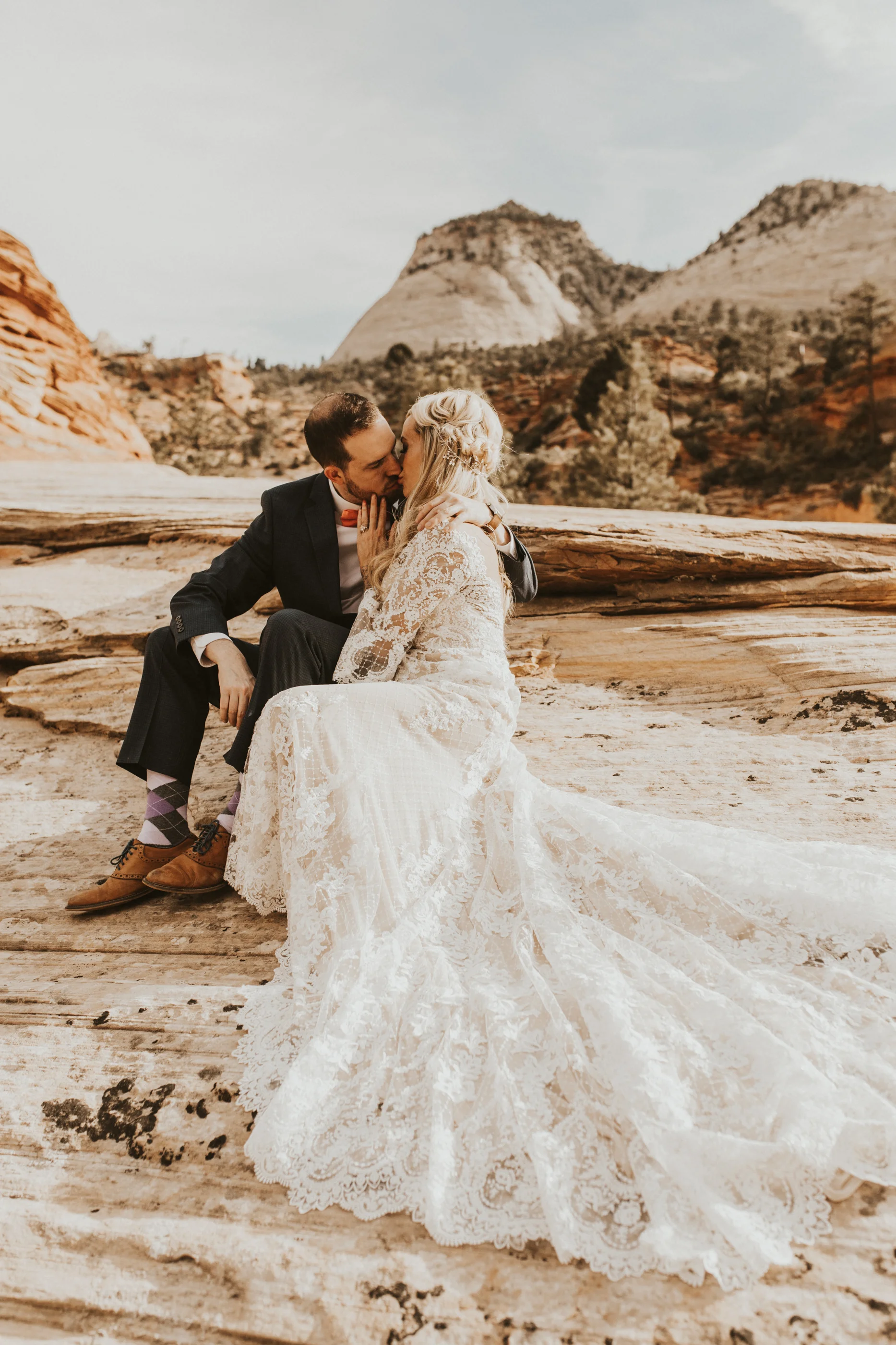 Zions national park bridal session