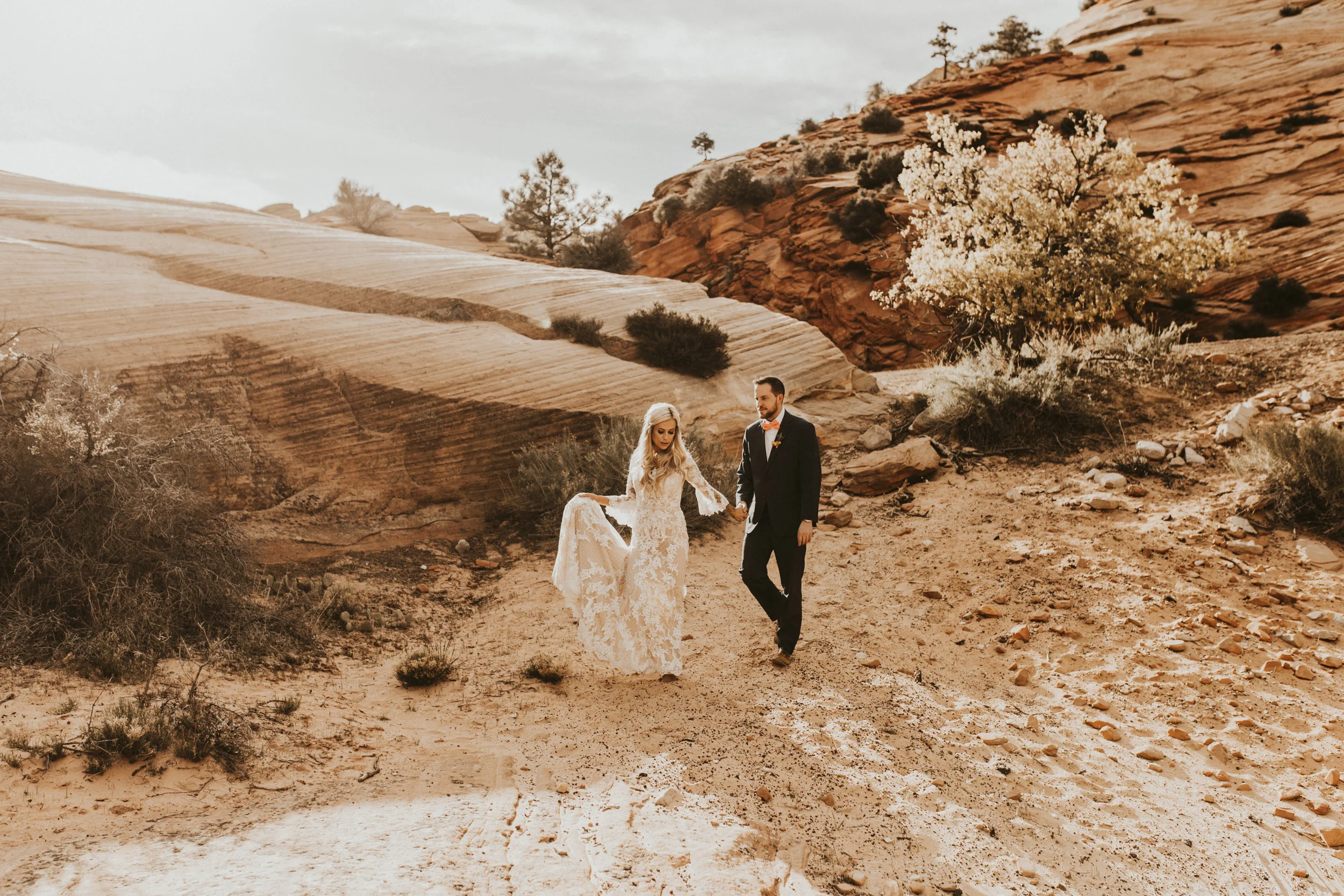Zions national park bridal session