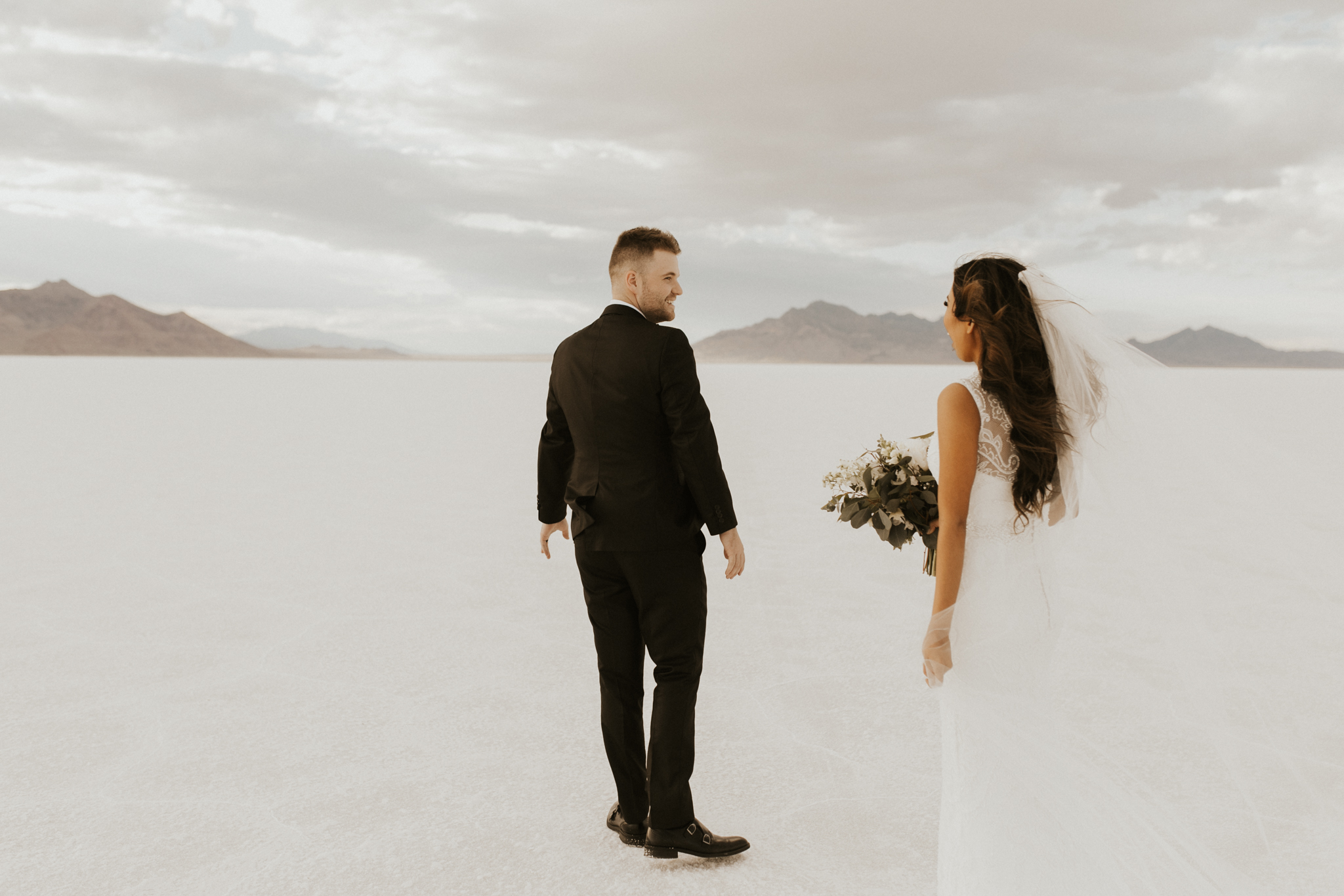 bonneville salt flats bridal session
