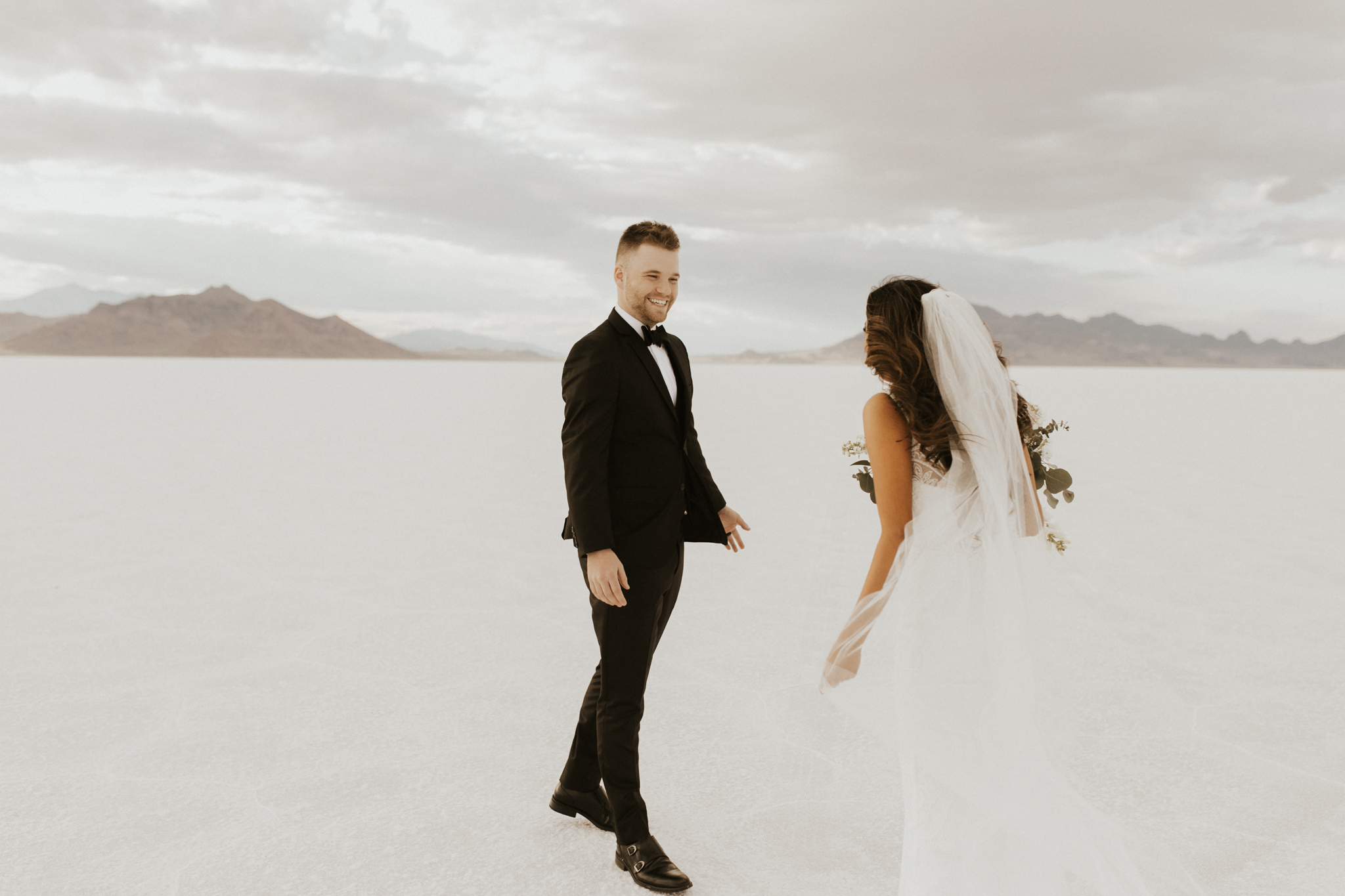 bonneville salt flats bridal session