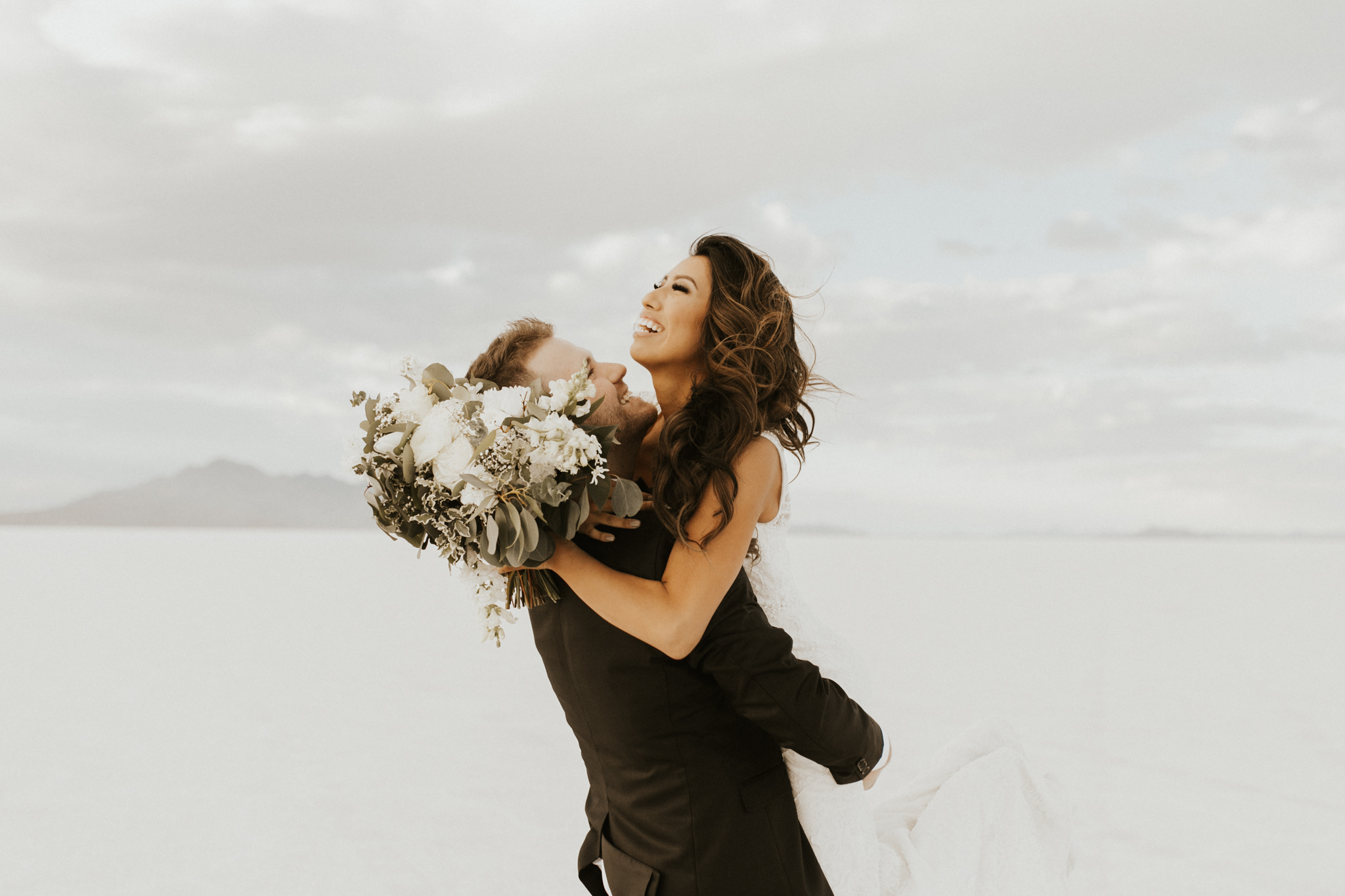 bonneville salt flats bridal session