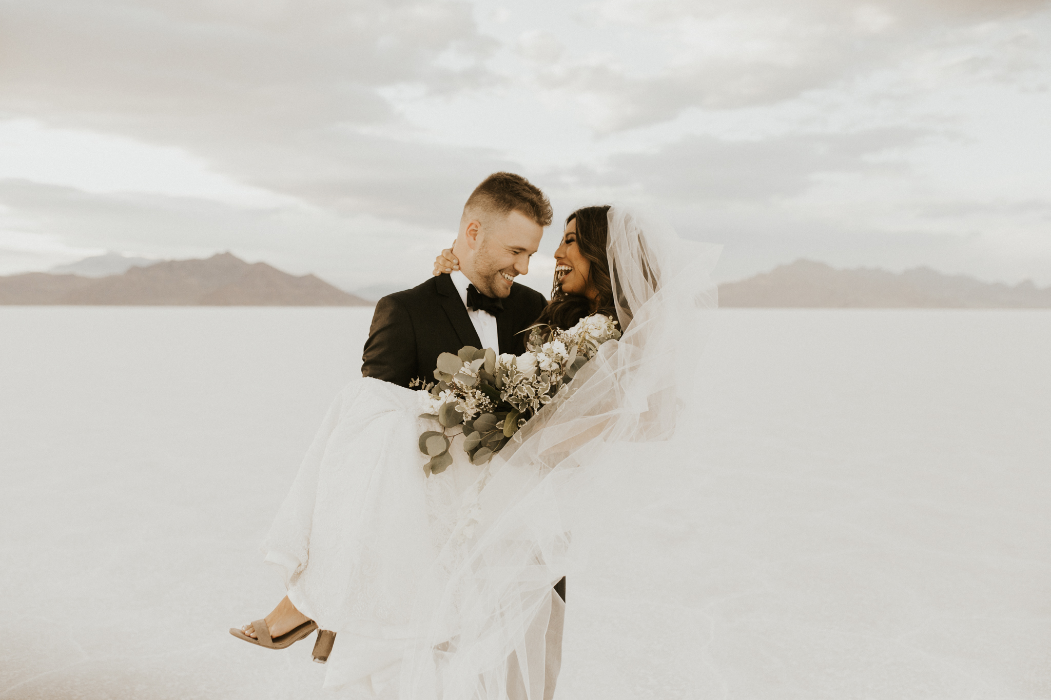 bonneville salt flats bridal session