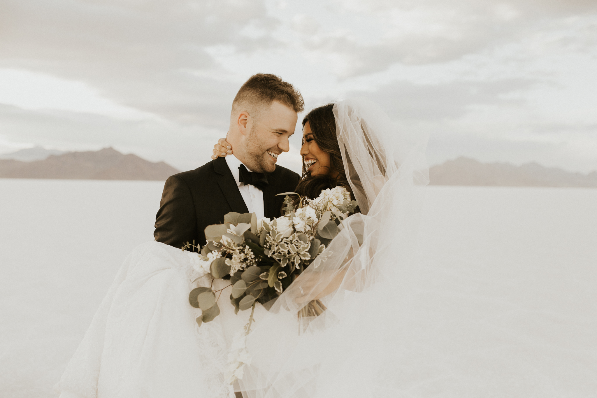 bonneville salt flats bridal session