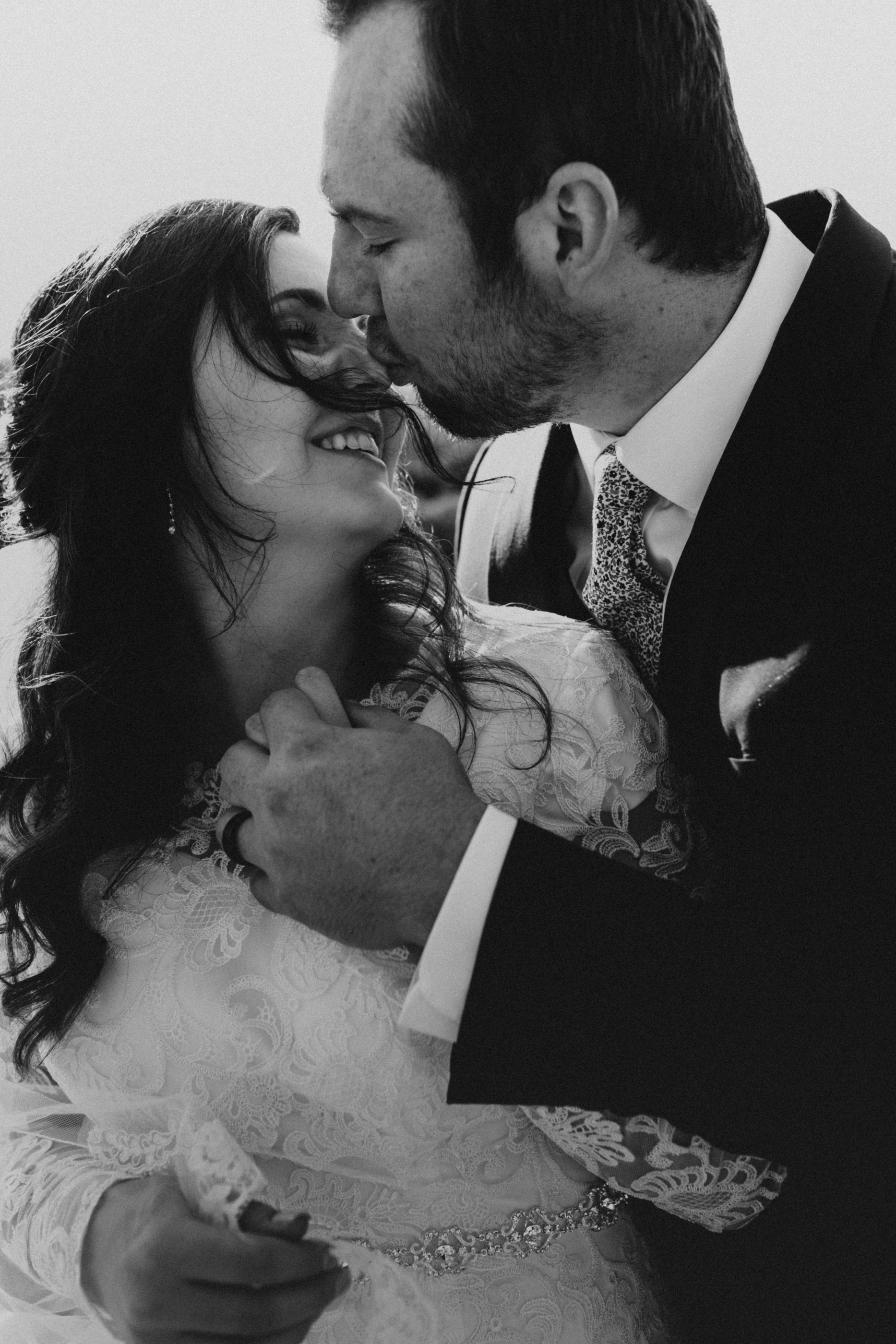 summer mountain bridal photos