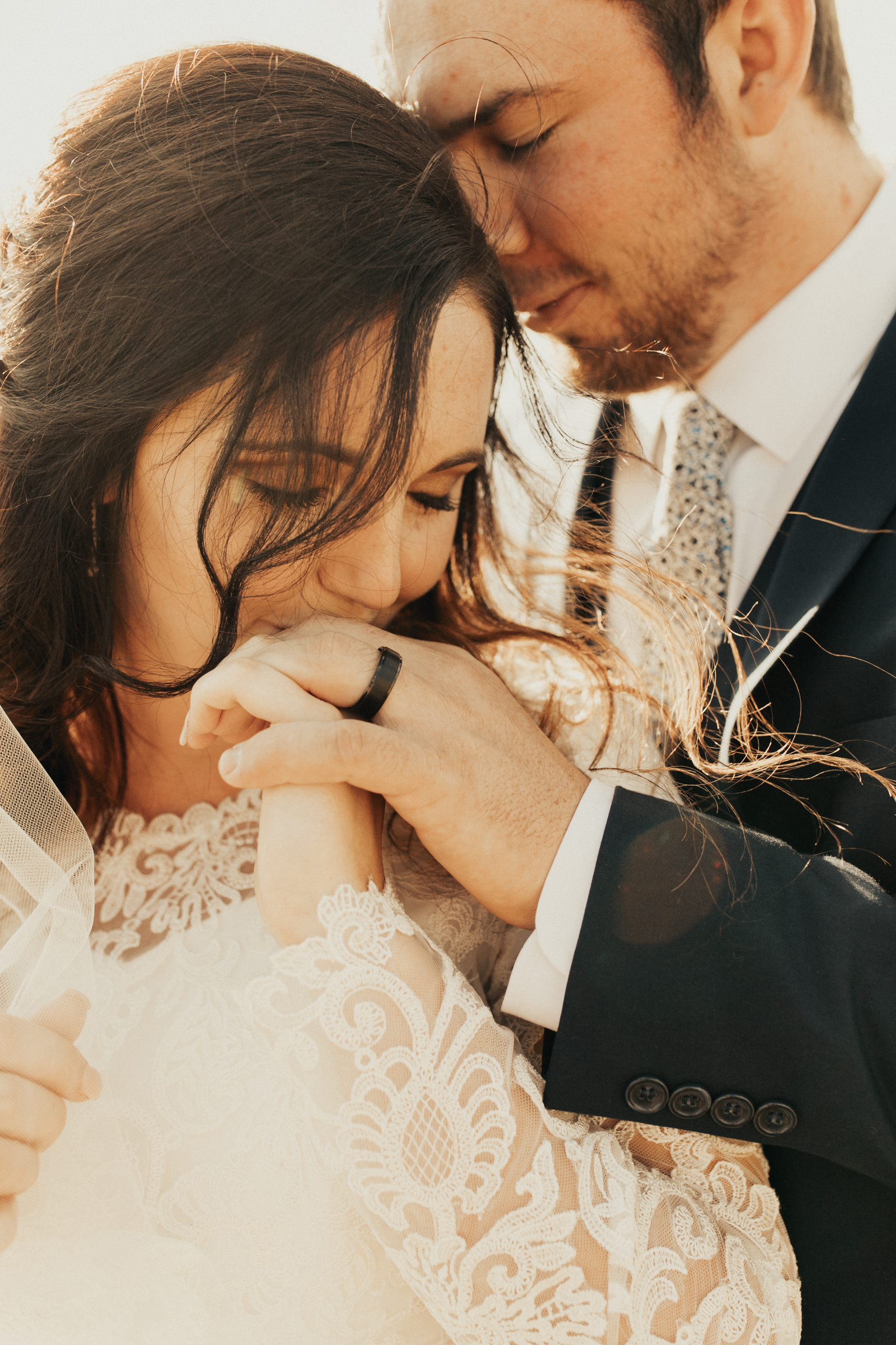 summer mountain bridal photos