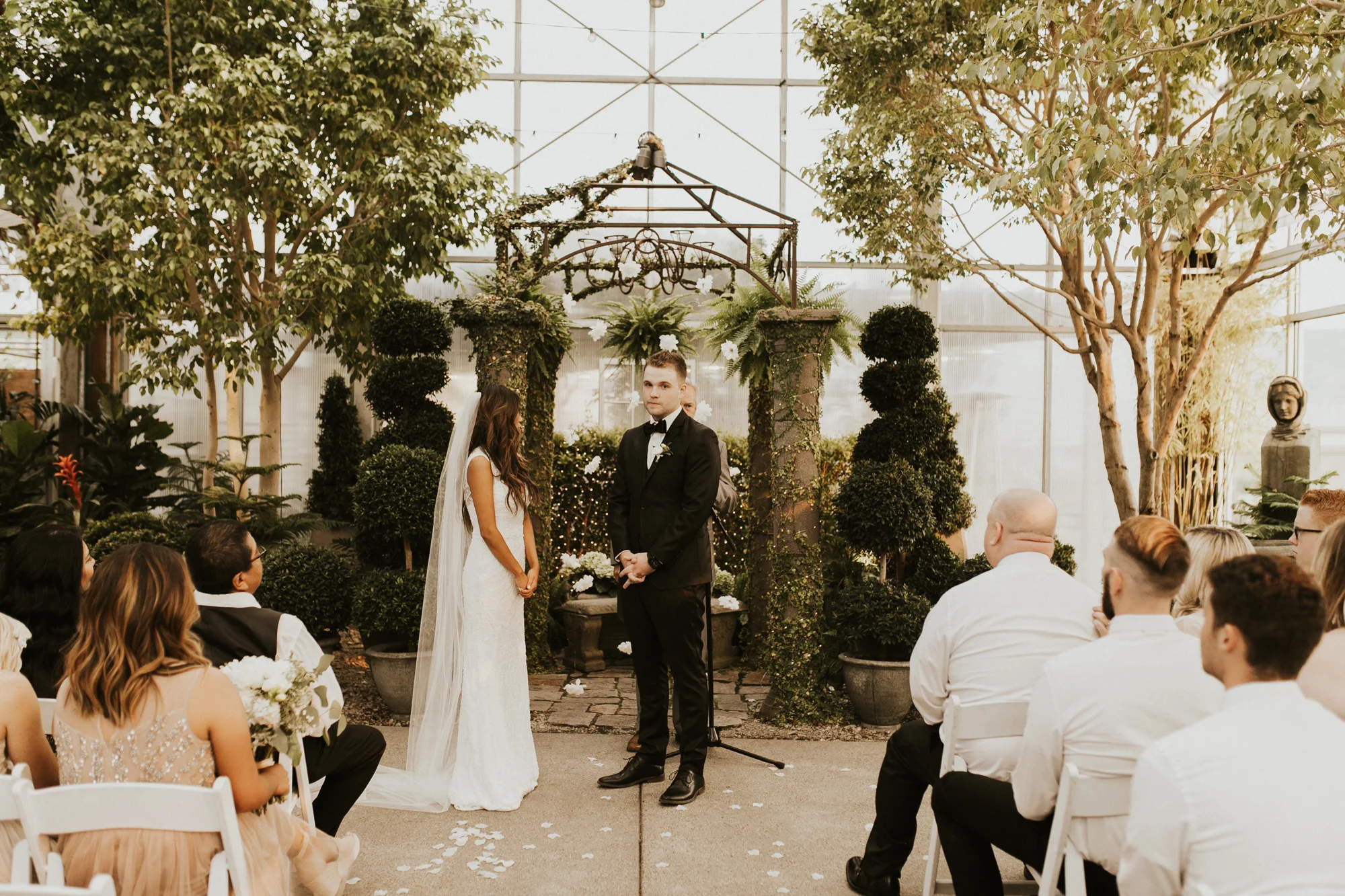 greenhouse wedding photography