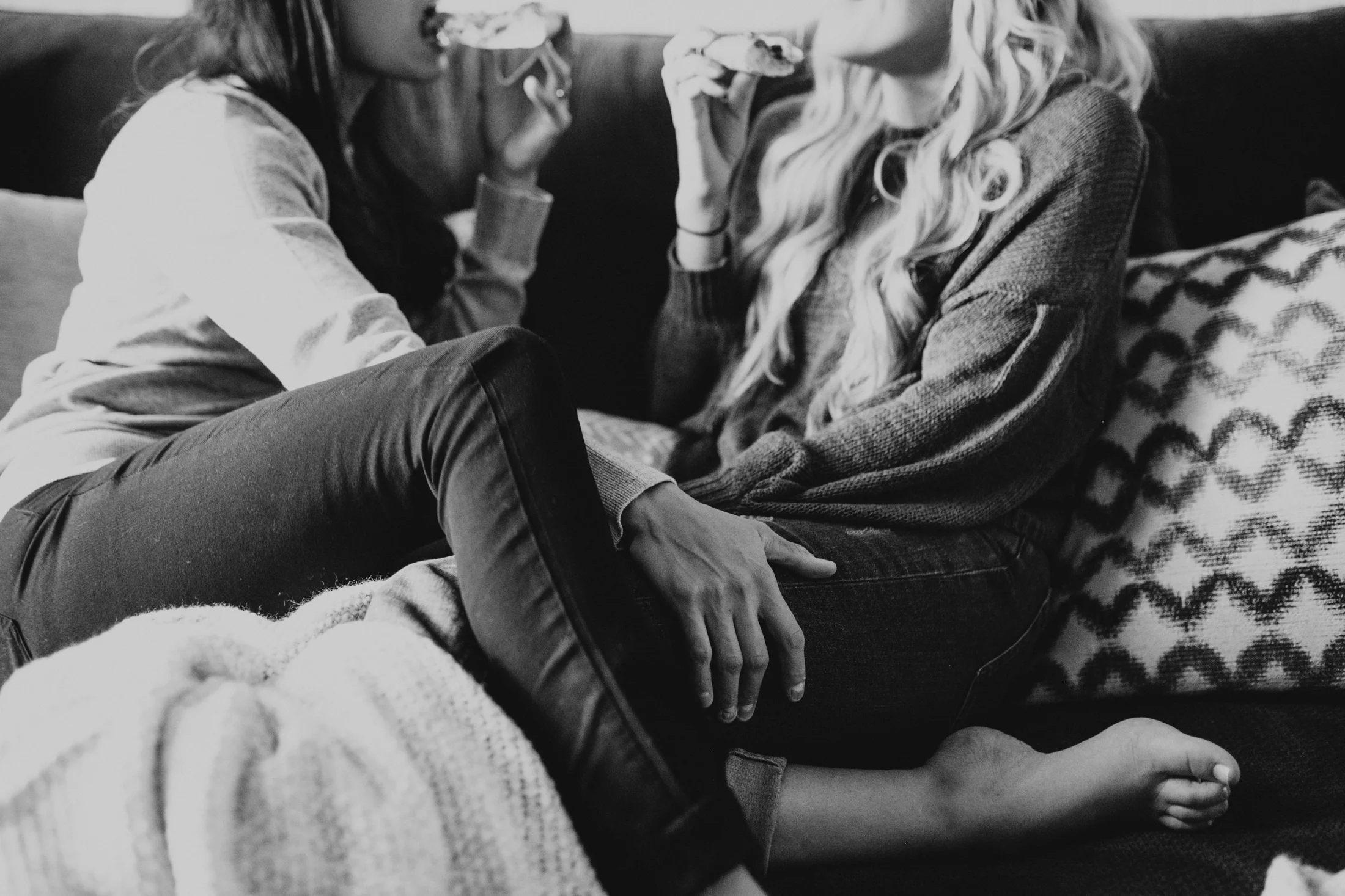 at home engagement photos