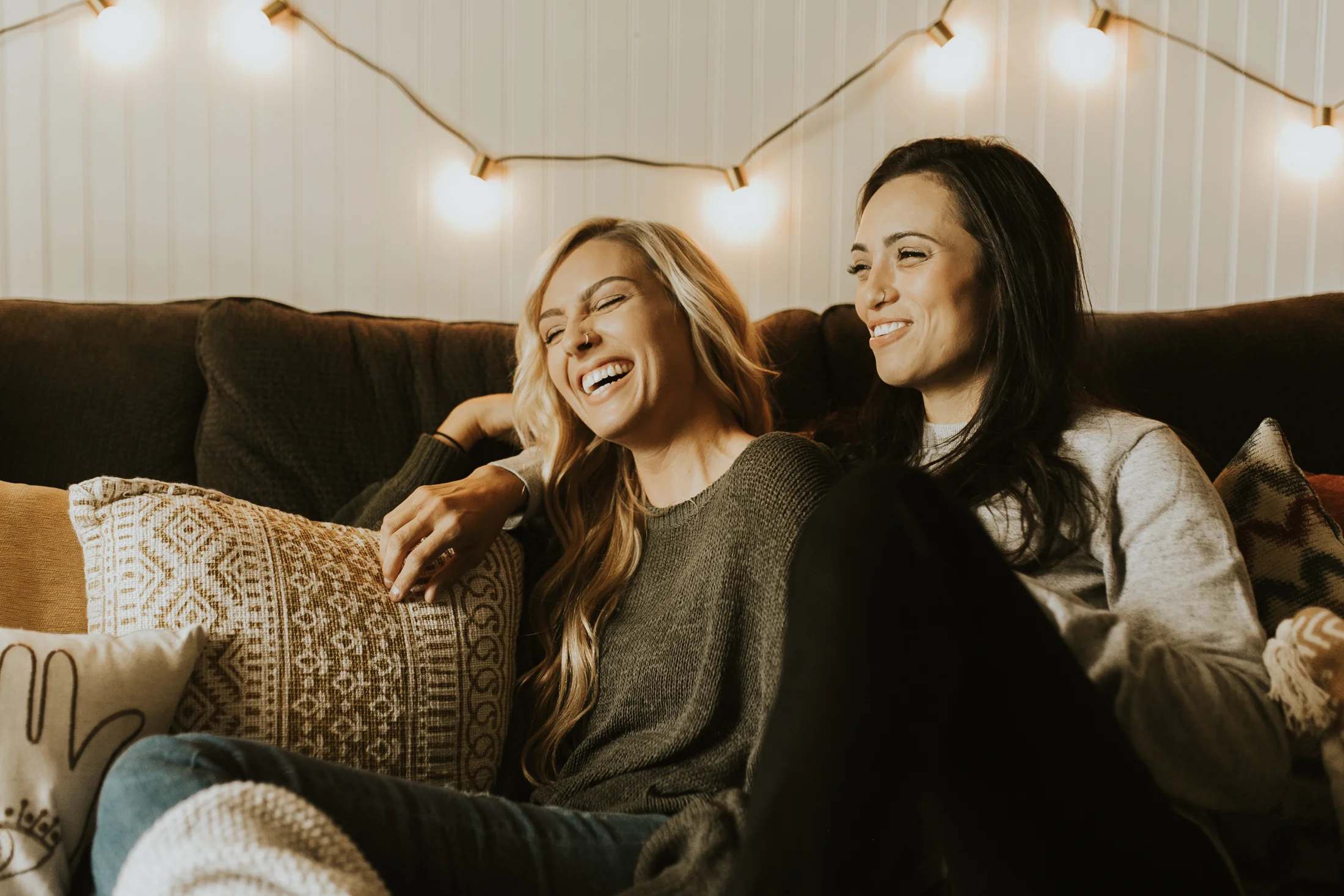 at home engagement photos