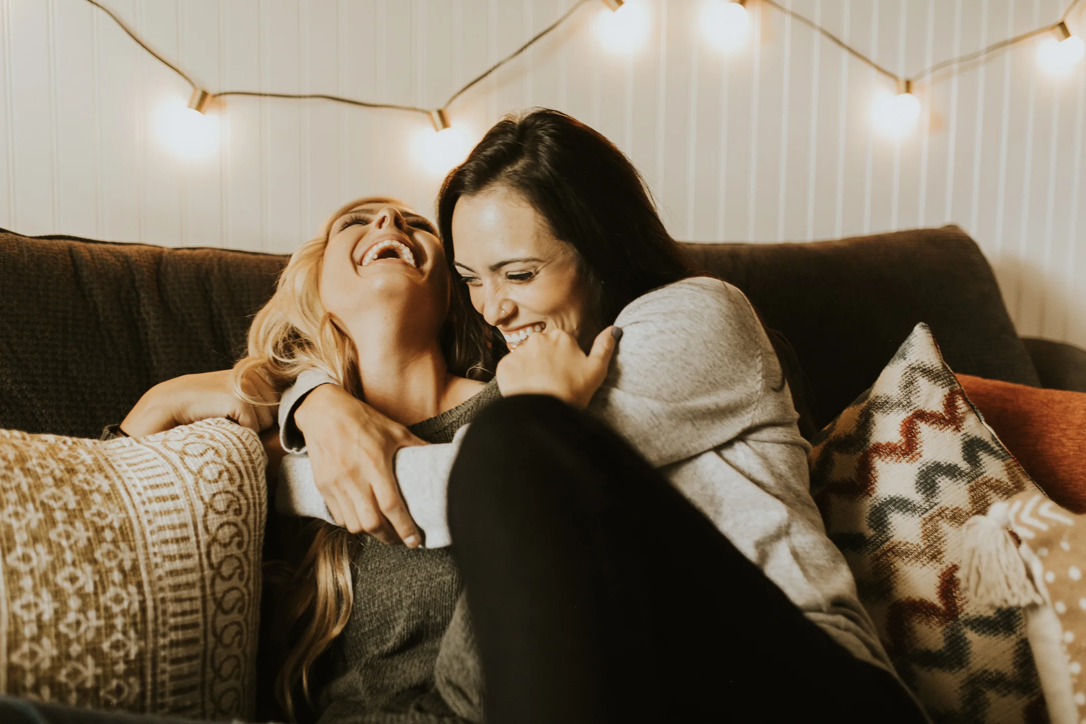 at home engagement photos
