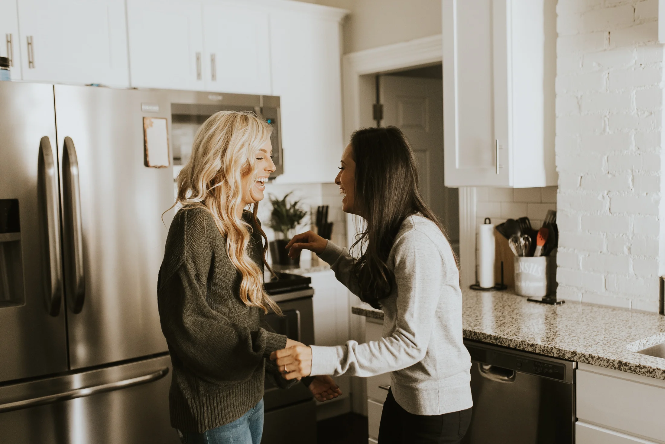 at home engagement photos