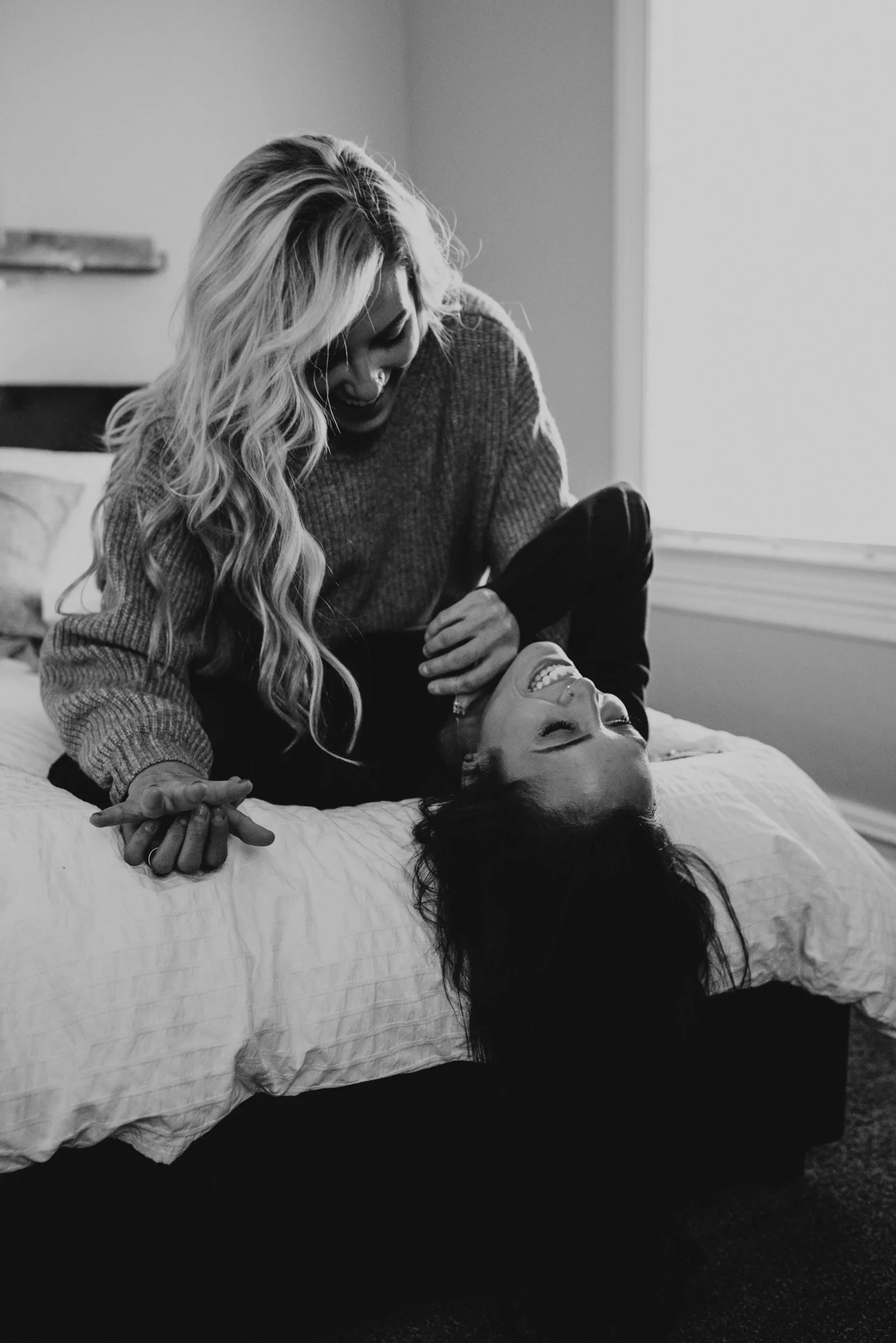 at home engagement photos