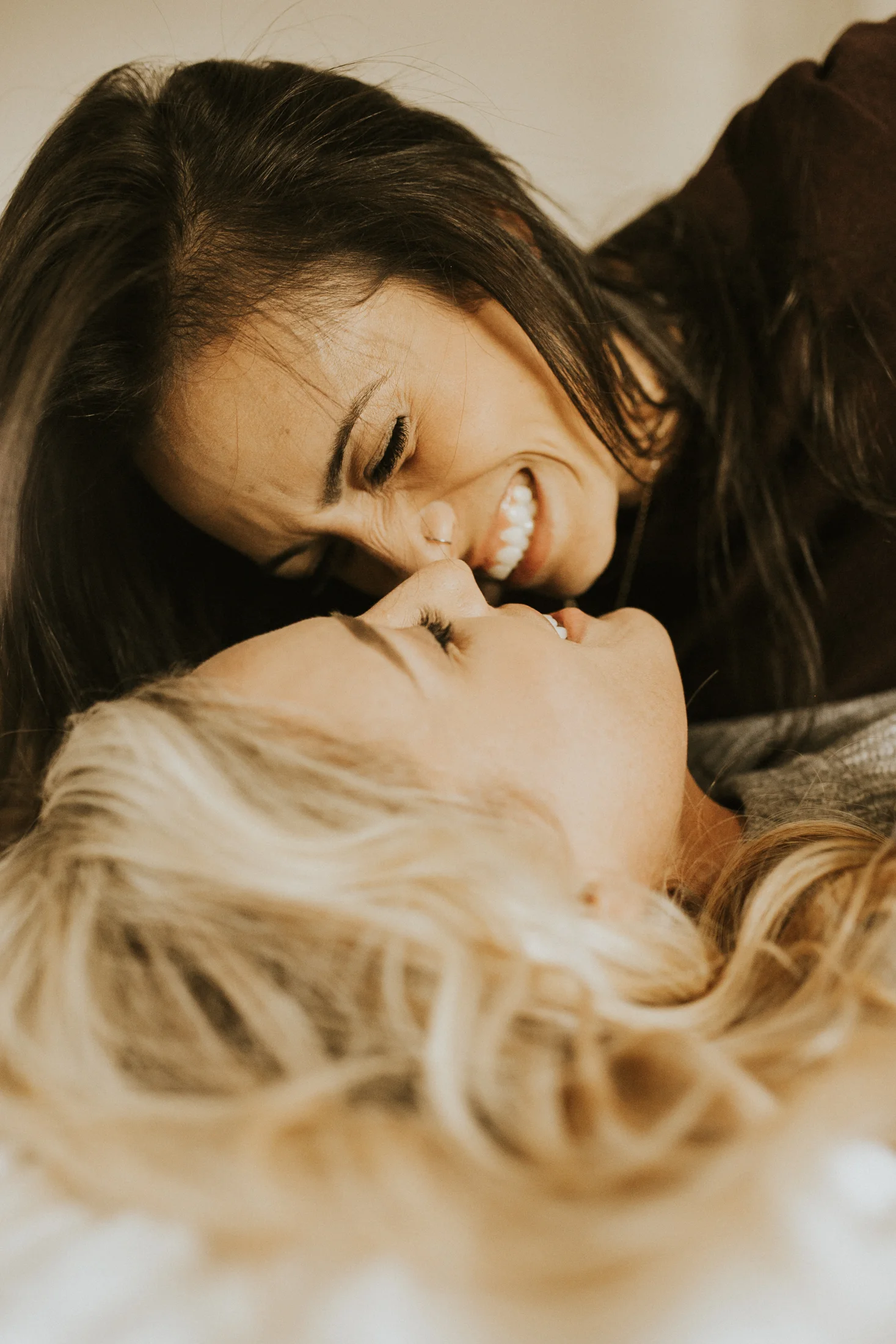 at home engagement photos