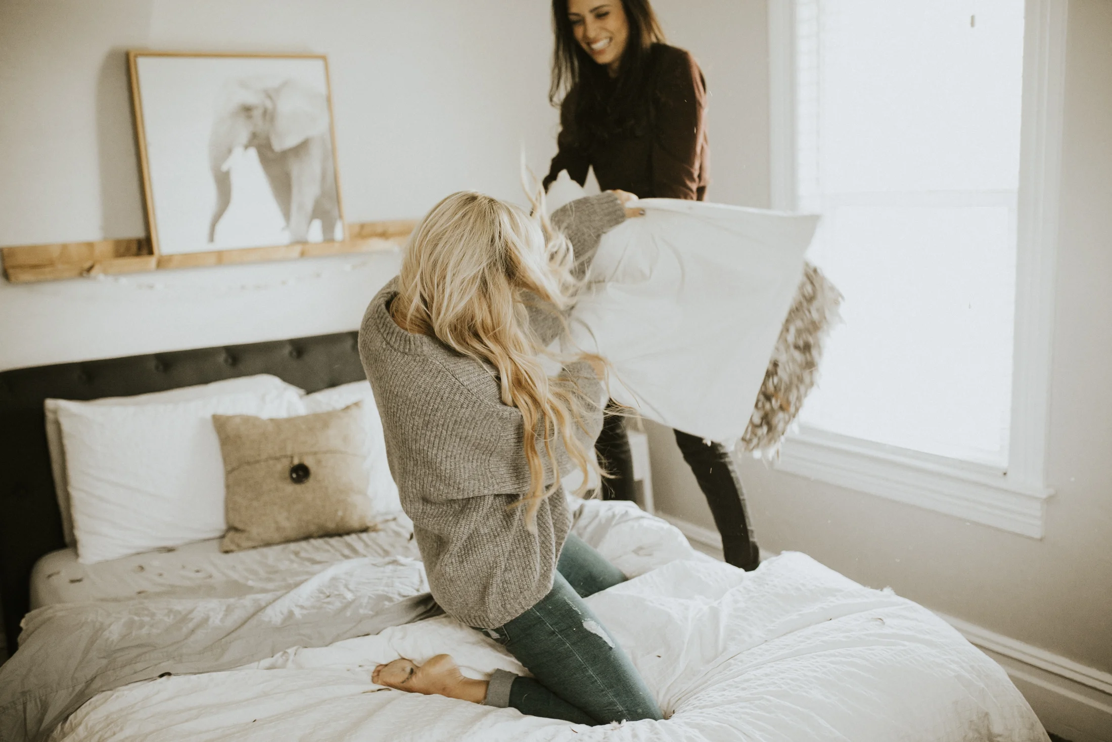 at home engagement photos