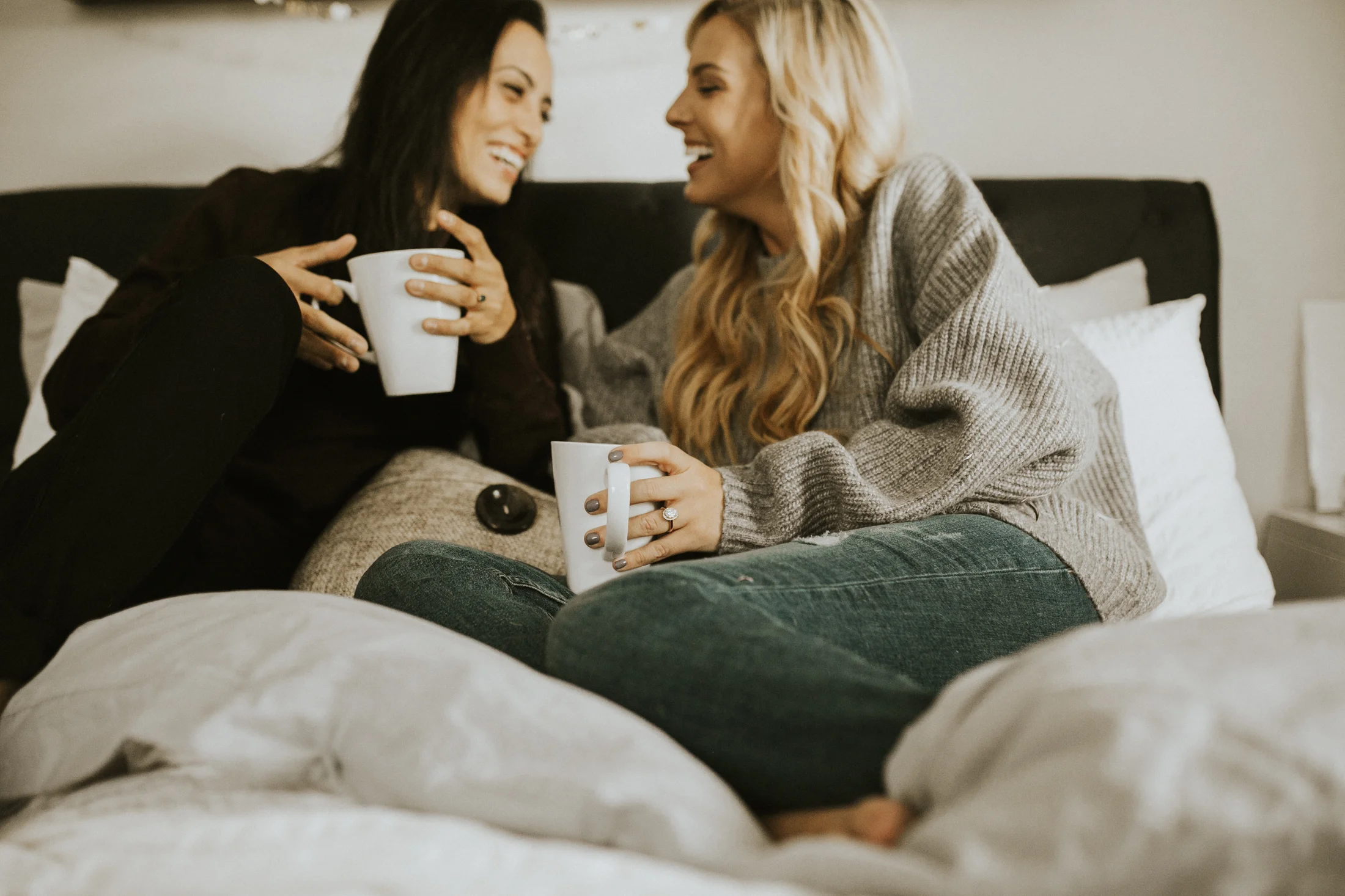 at home engagement photos