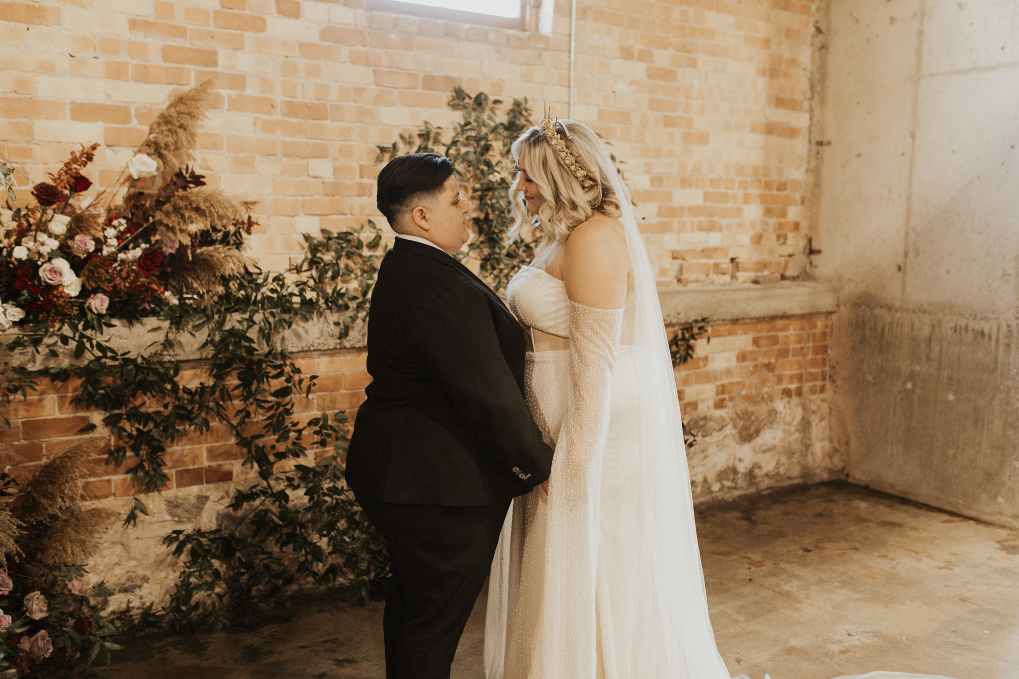 LGBTQ industrial wedding photos