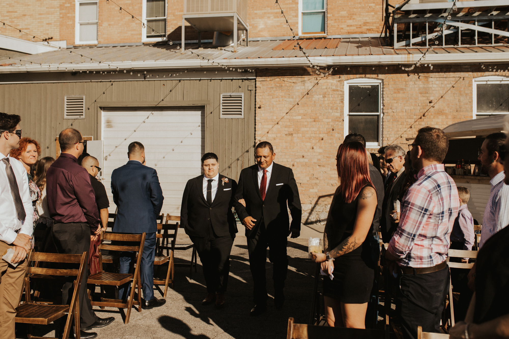 LGBTQ industrial wedding photos