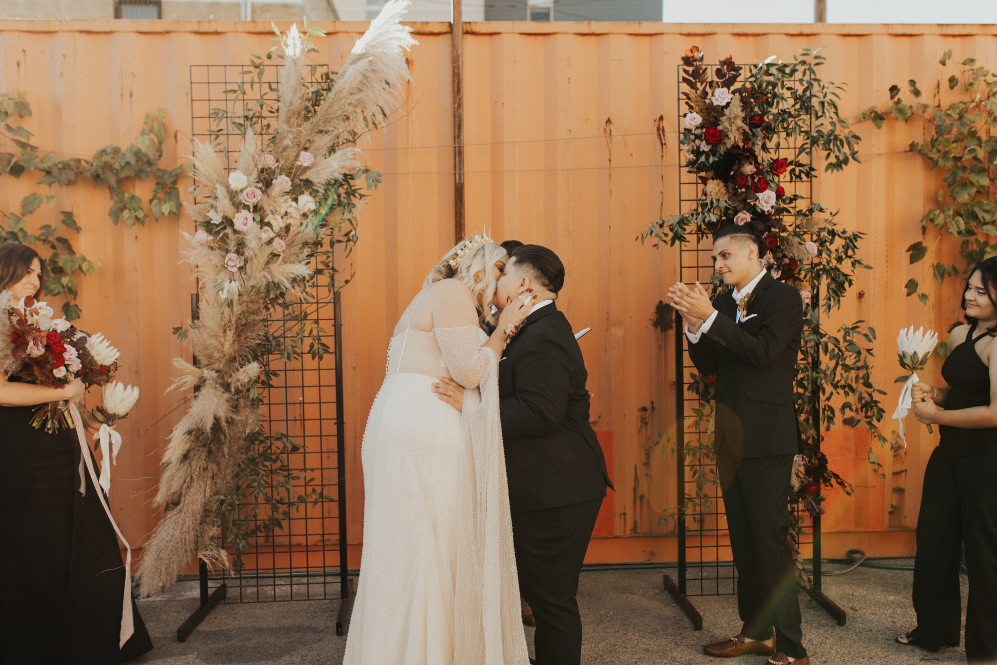 LGBTQ industrial wedding photos