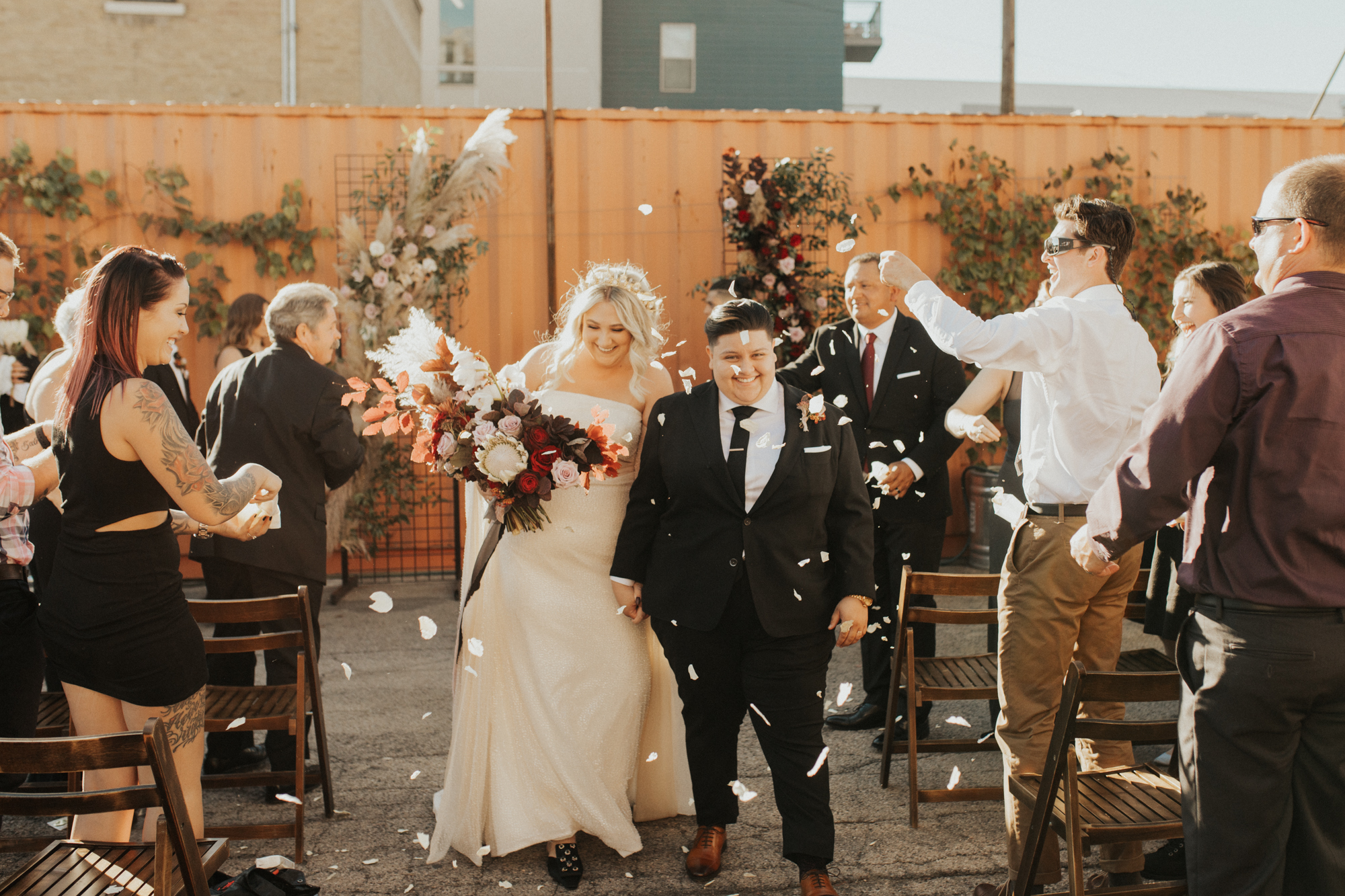 LGBTQ industrial wedding photos