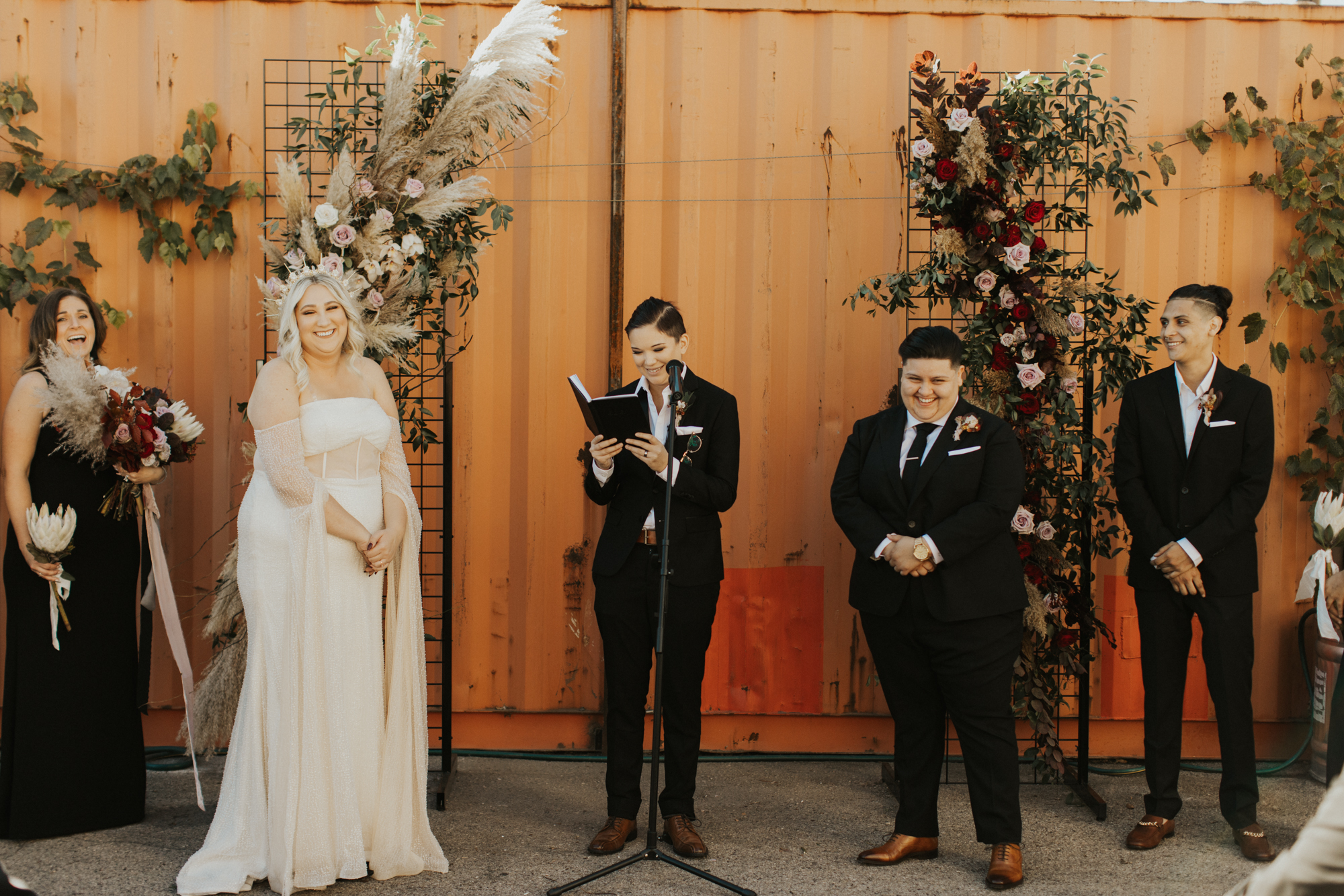 LGBTQ industrial wedding photos