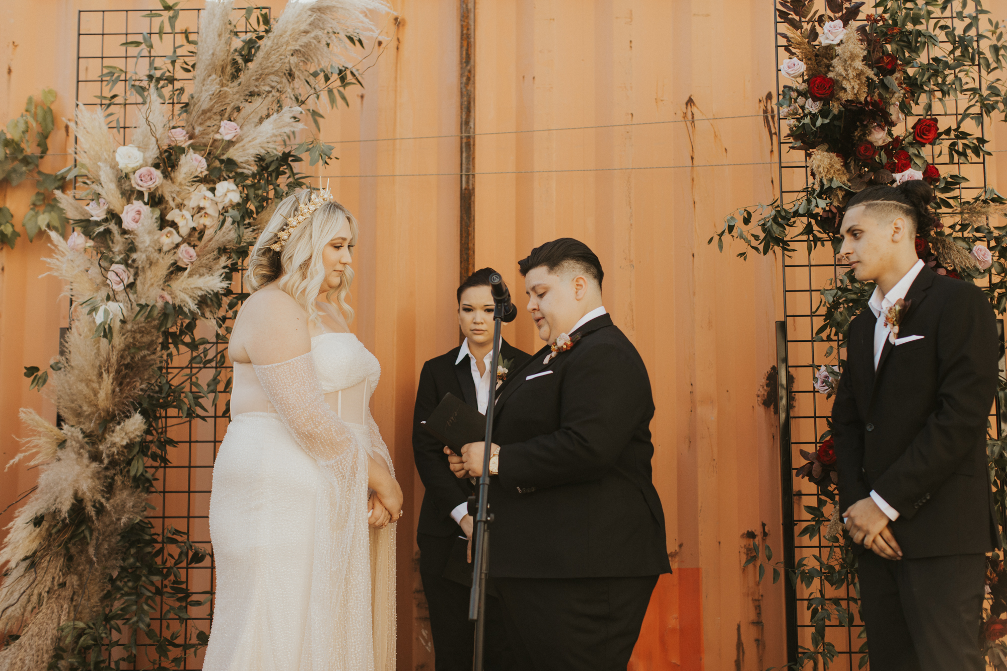 LGBTQ industrial wedding photos