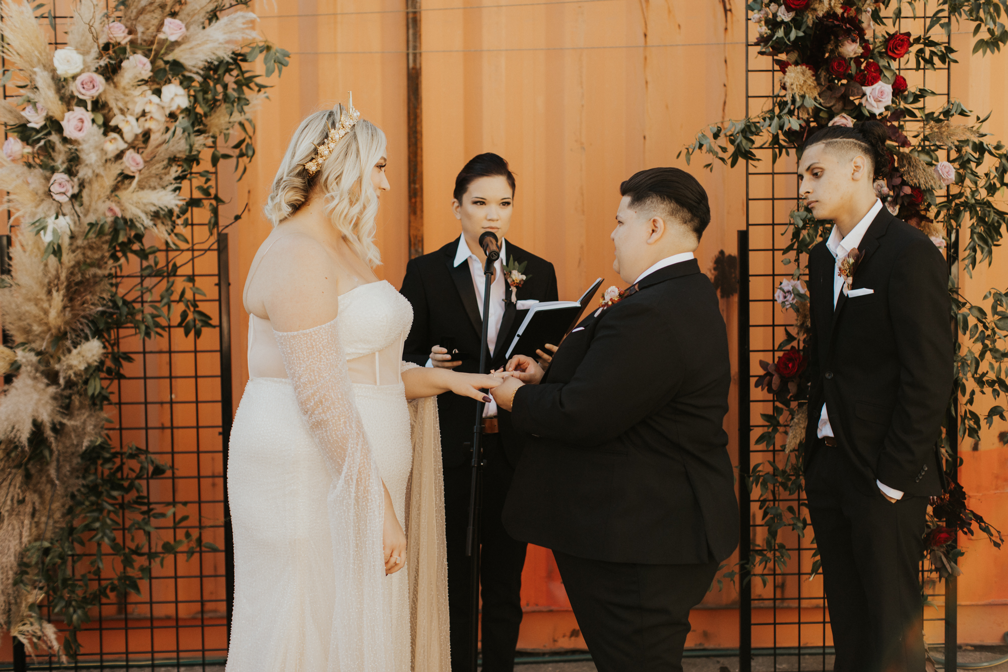 LGBTQ industrial wedding photos