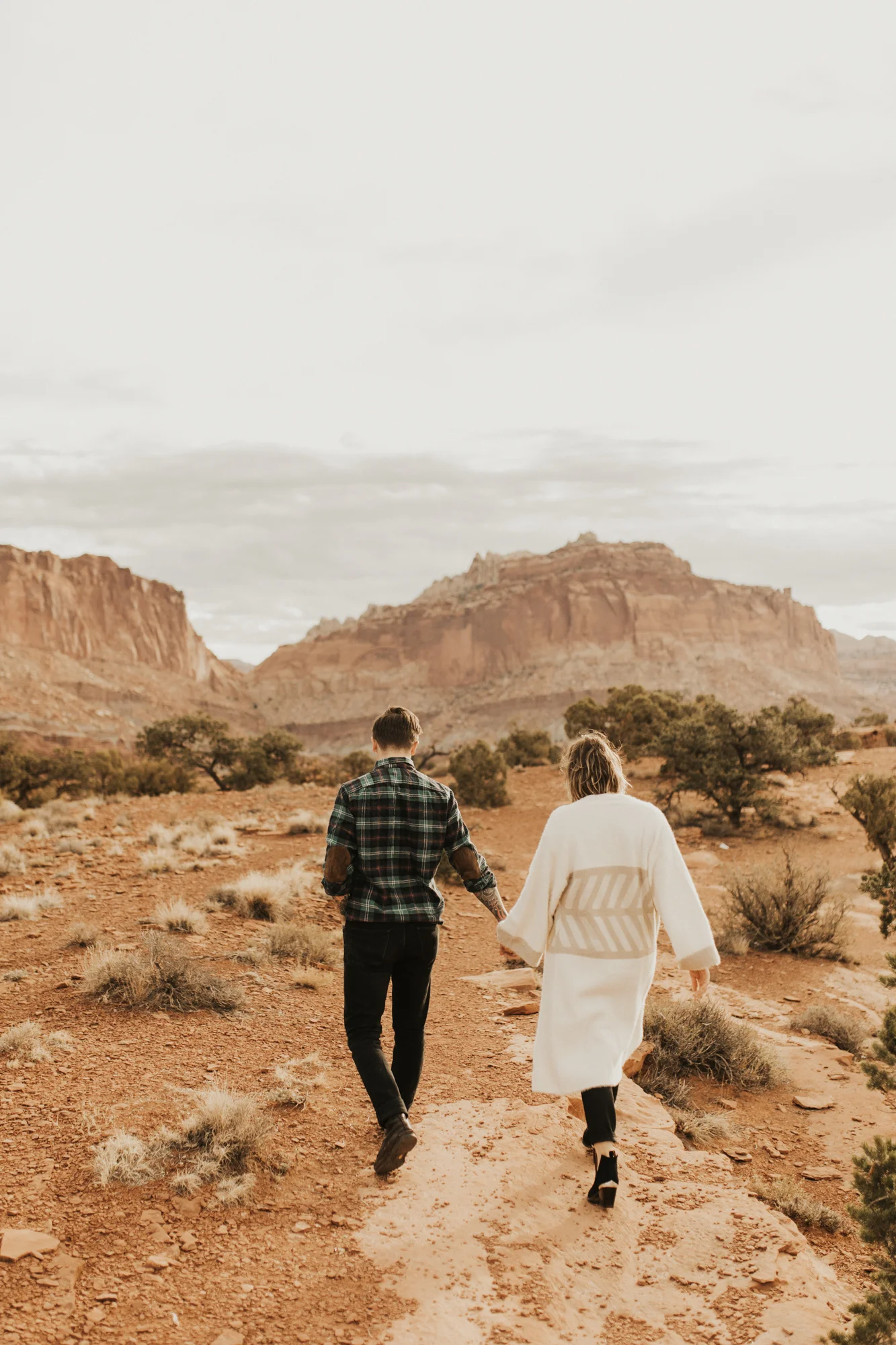 capitol reef national park engagement photoshoot