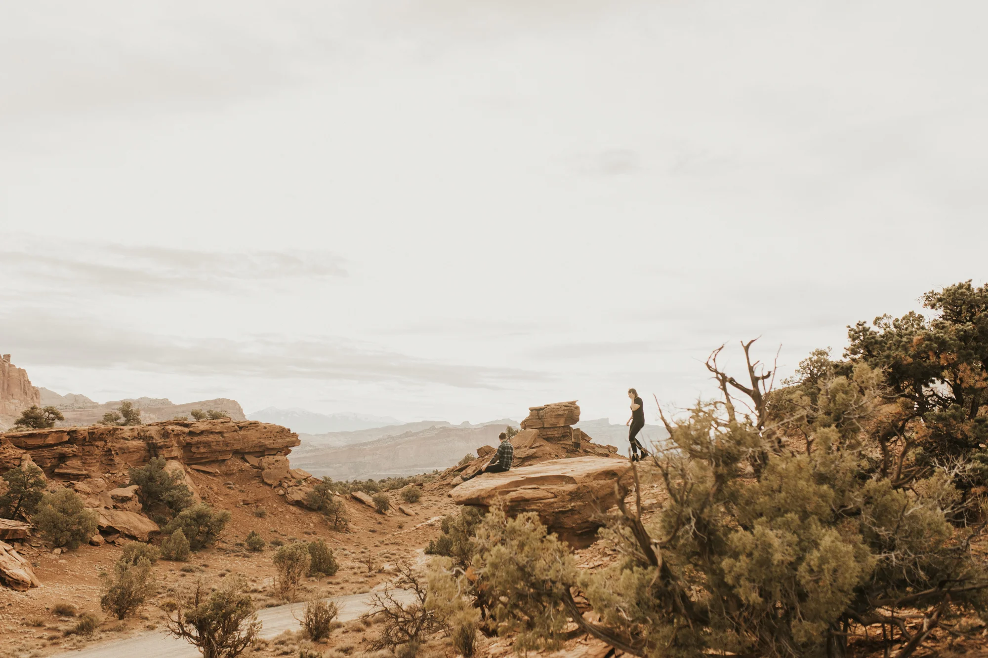 capitol reef national park engagement photoshoot
