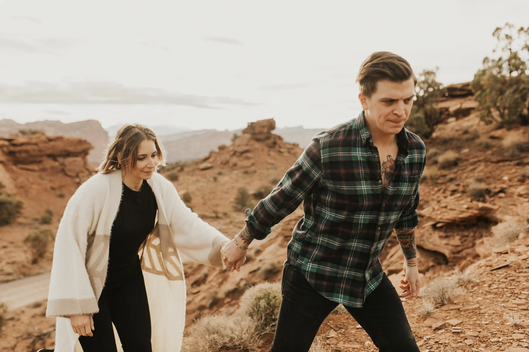 capitol reef national park engagement photoshoot