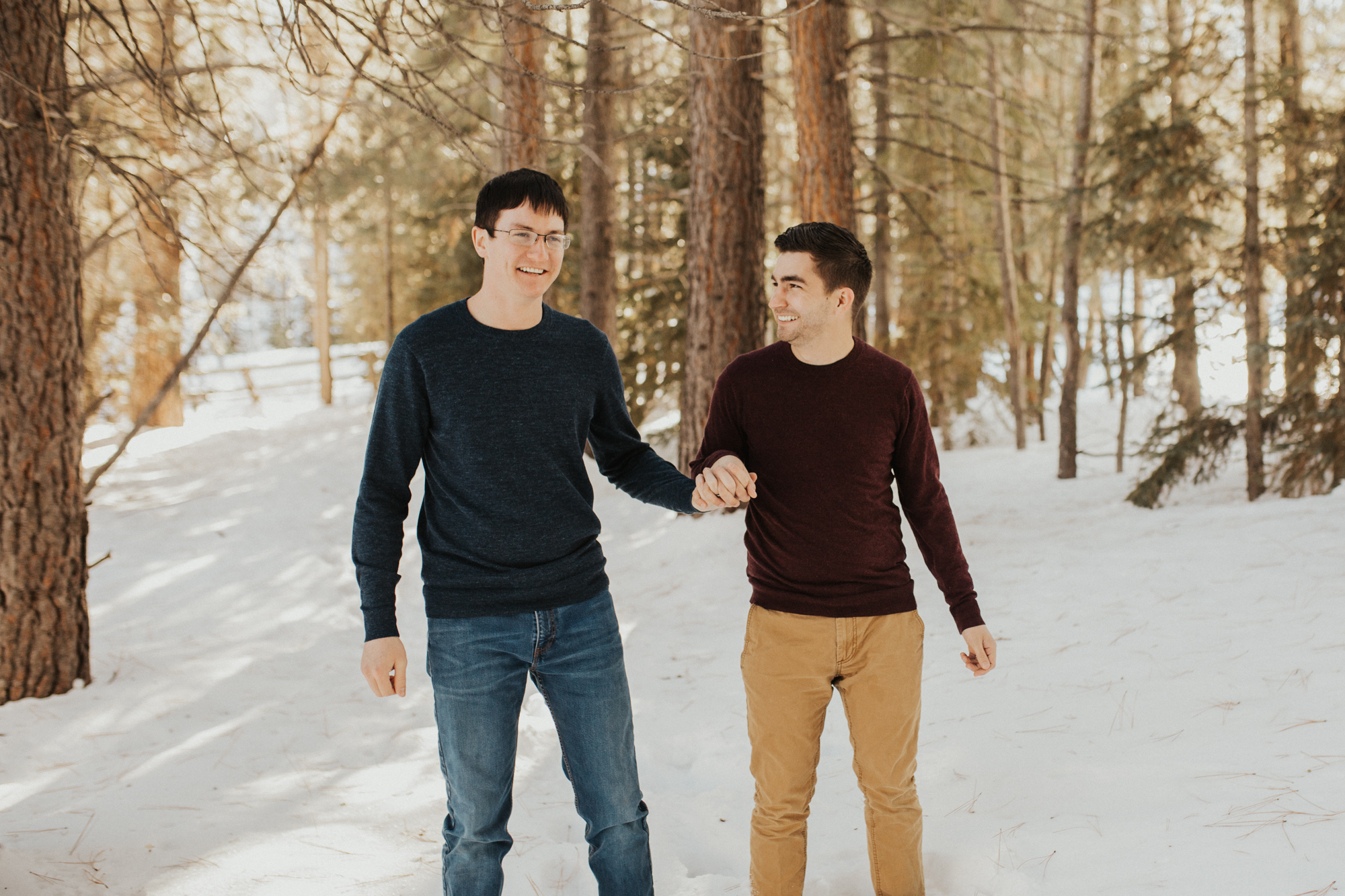 LGBTQ mountain engagement photoshoot