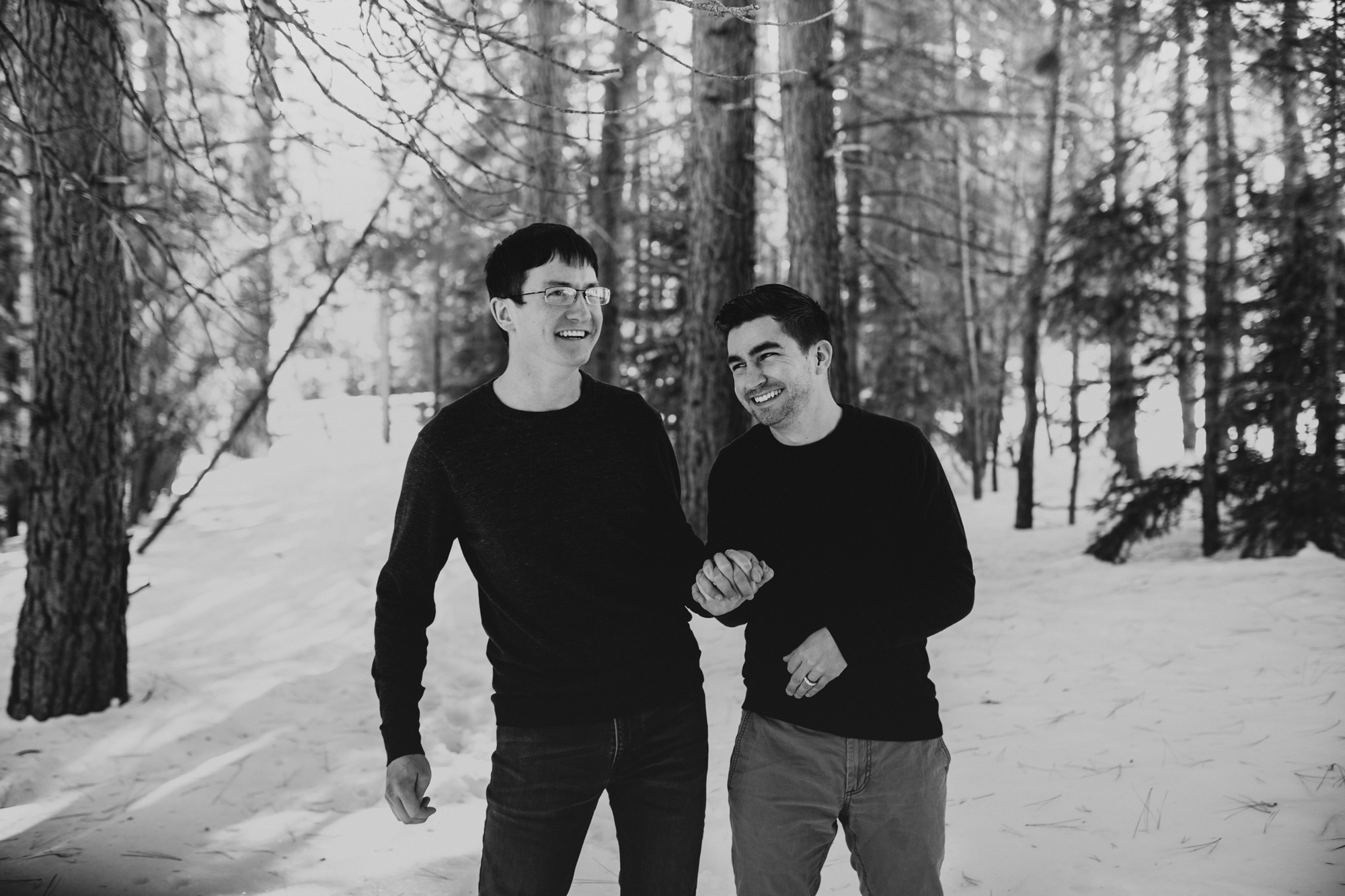 lGBTQ mountain engagement photos