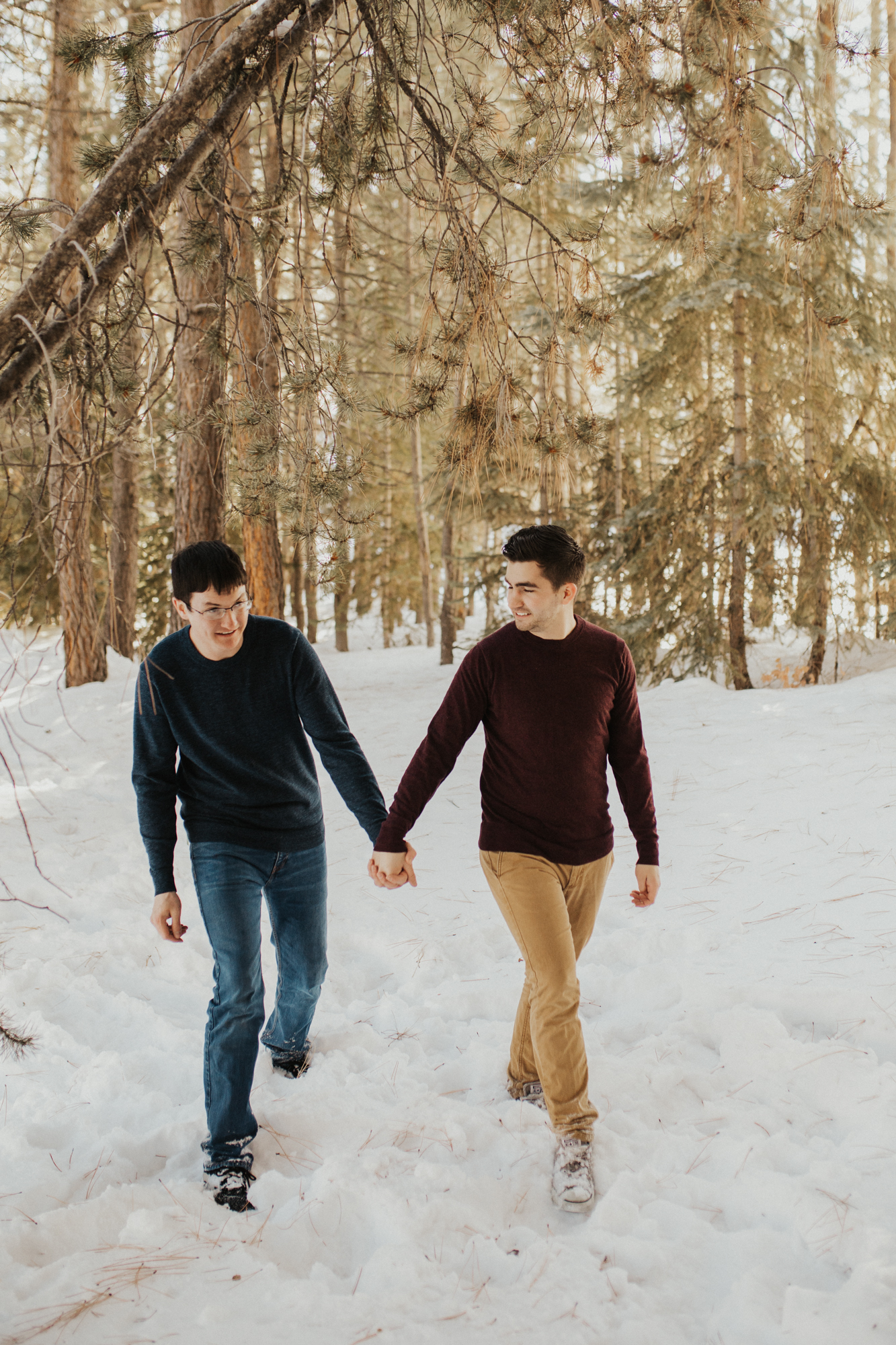 lGBTQ mountain engagement photos