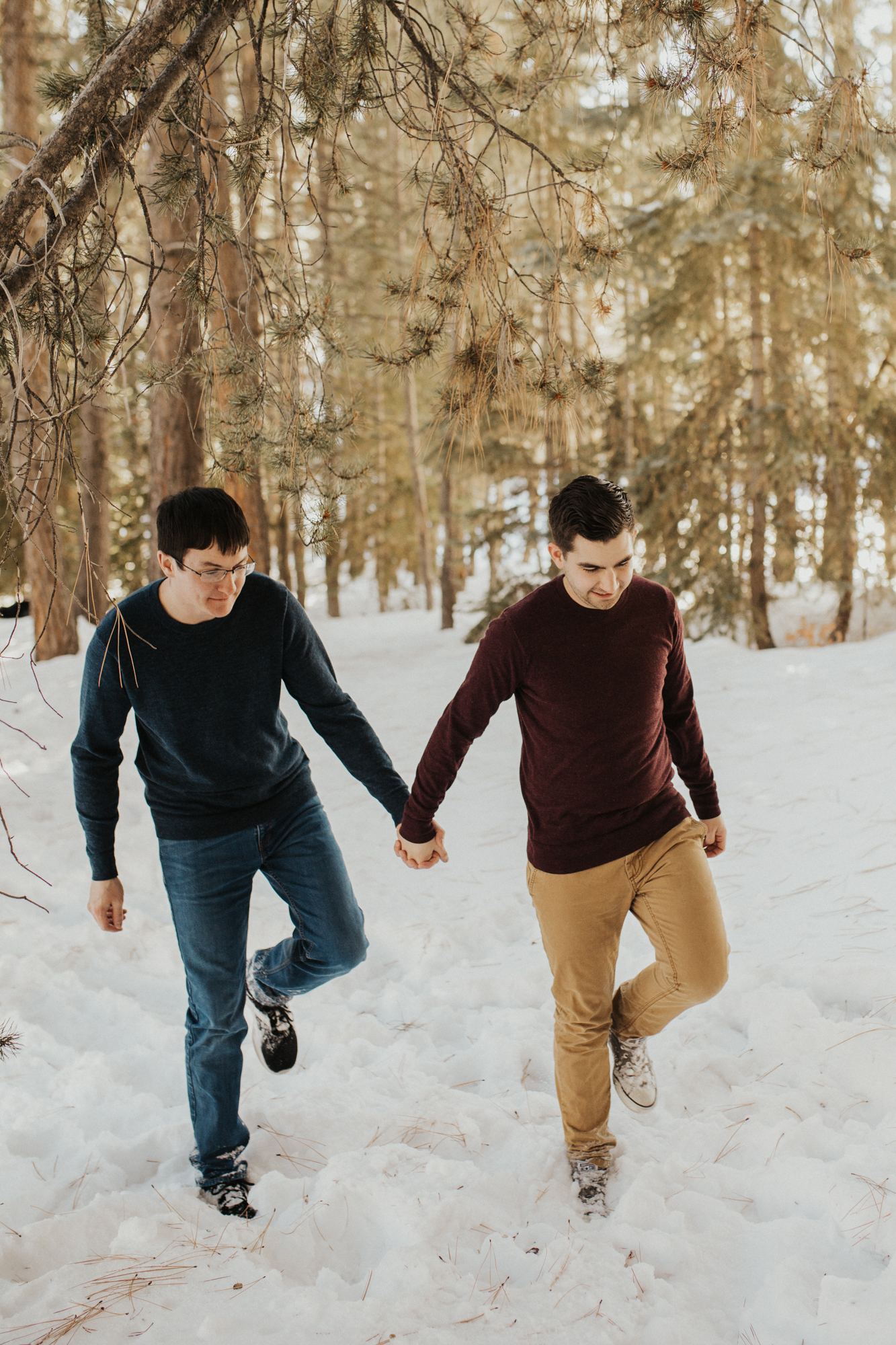 lGBTQ mountain engagement photos