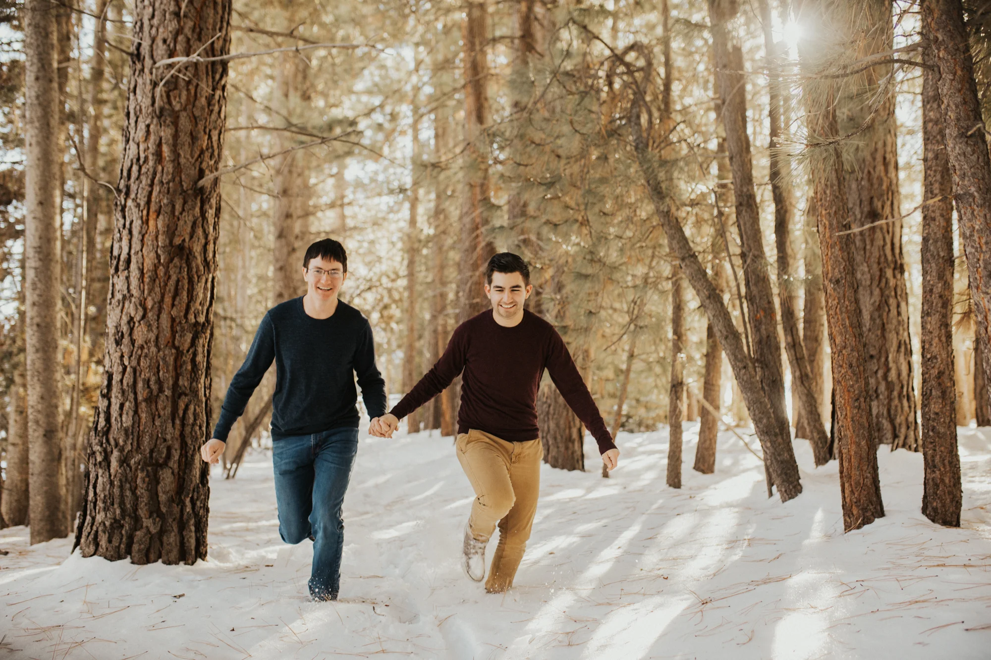 LGBTQ mountain engagement photos