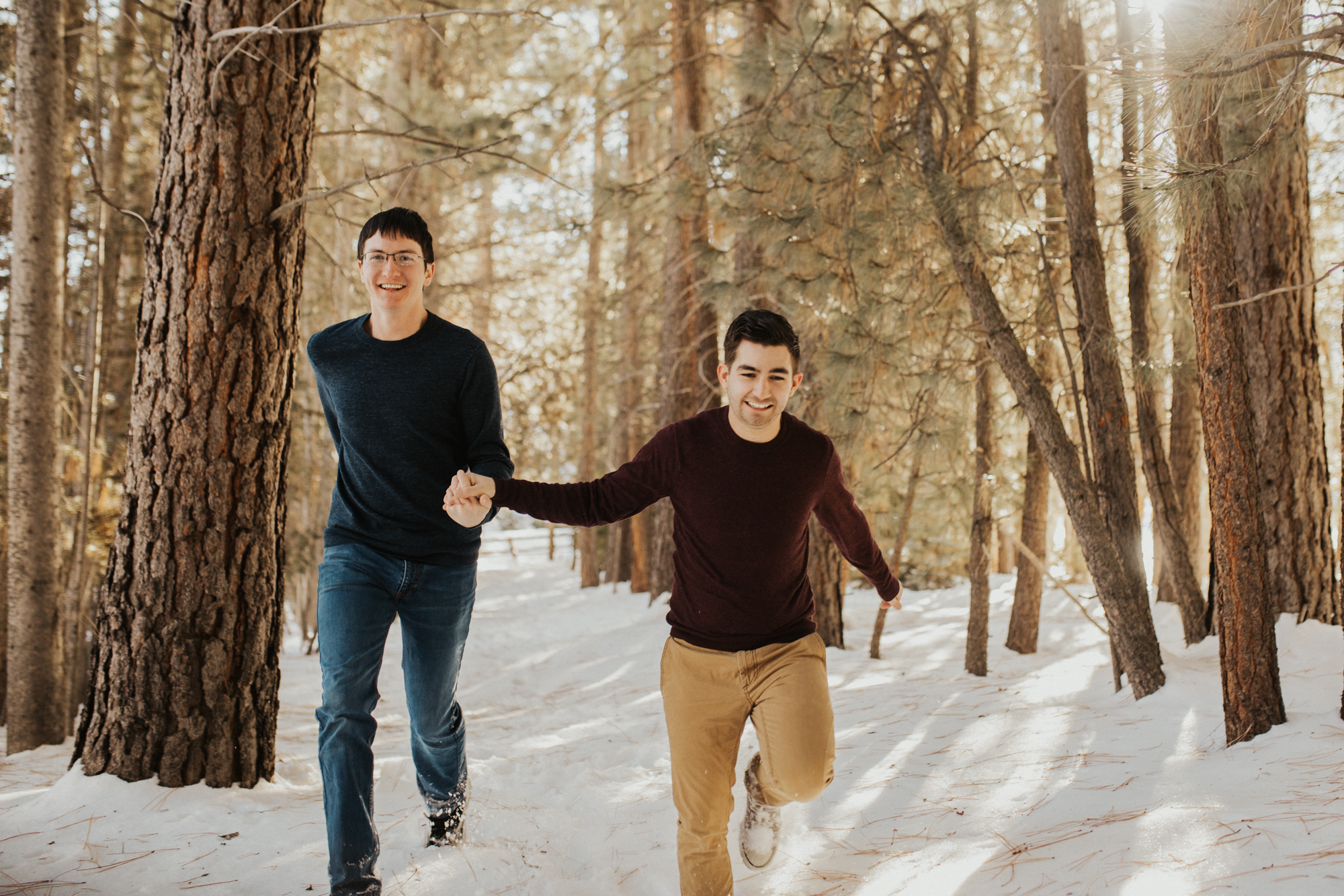 LGBTQ mountain engagement photos