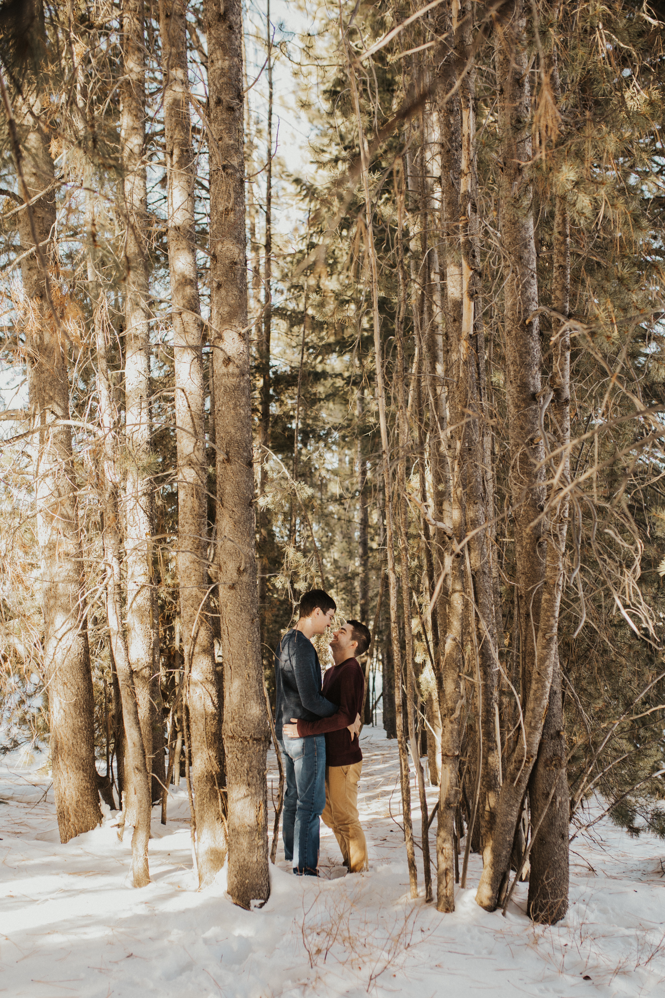 LGBTQ mountain engagement photos