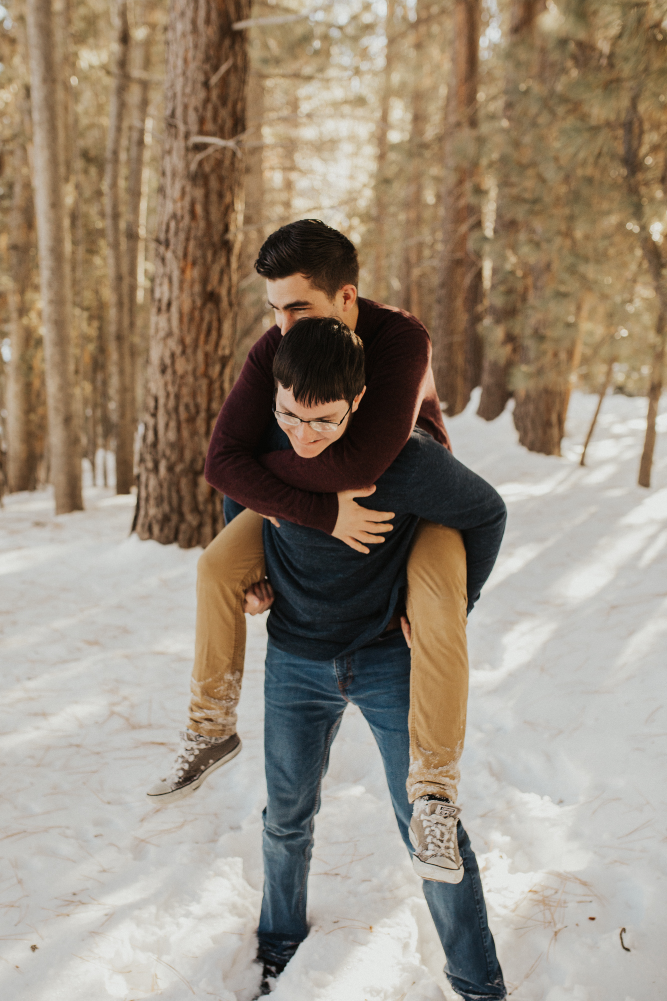 LGBTQ mountain engagement photos