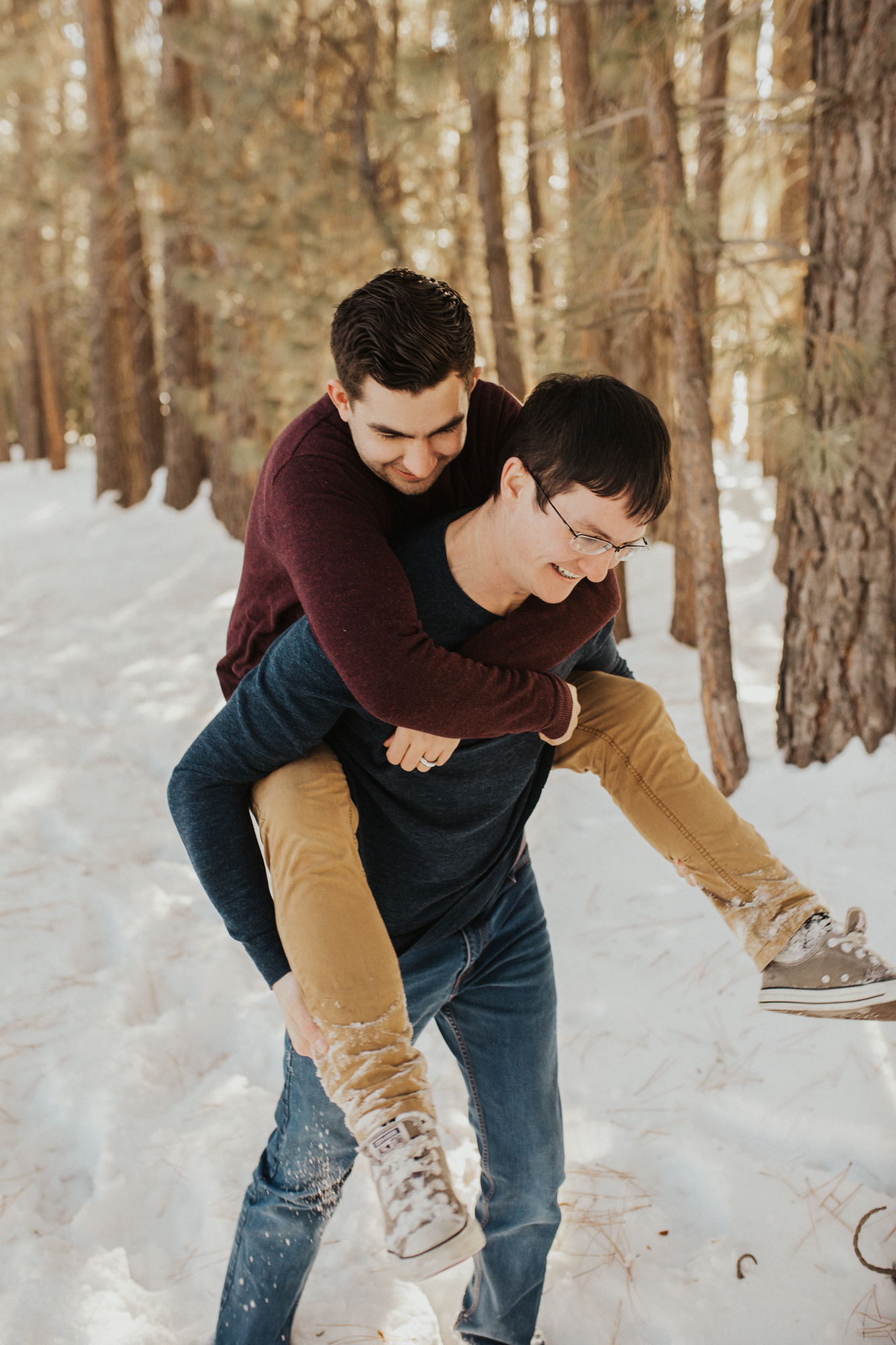LGBTQ mountain engagement photos