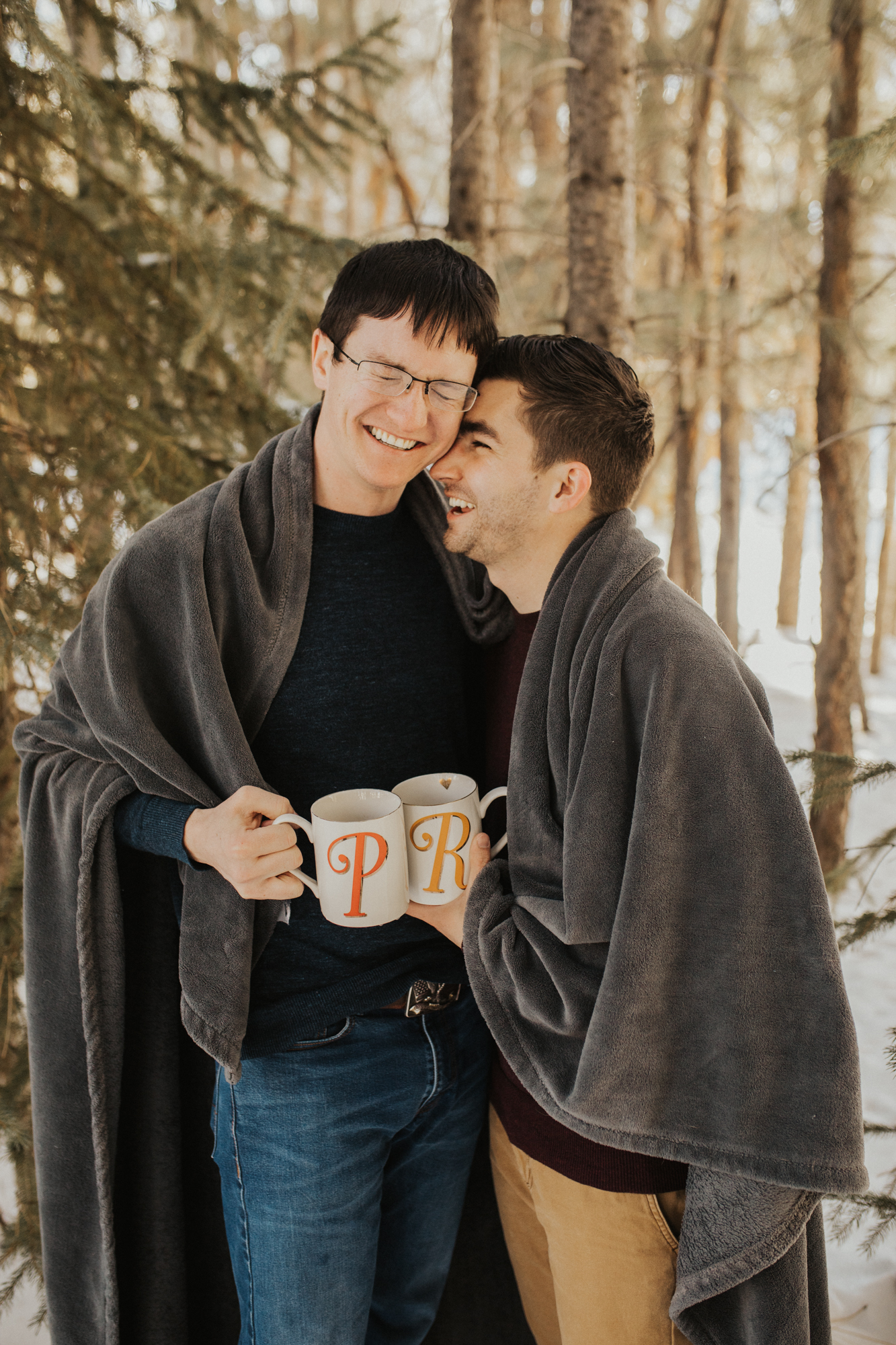 LGBTQ mountain engagement photos