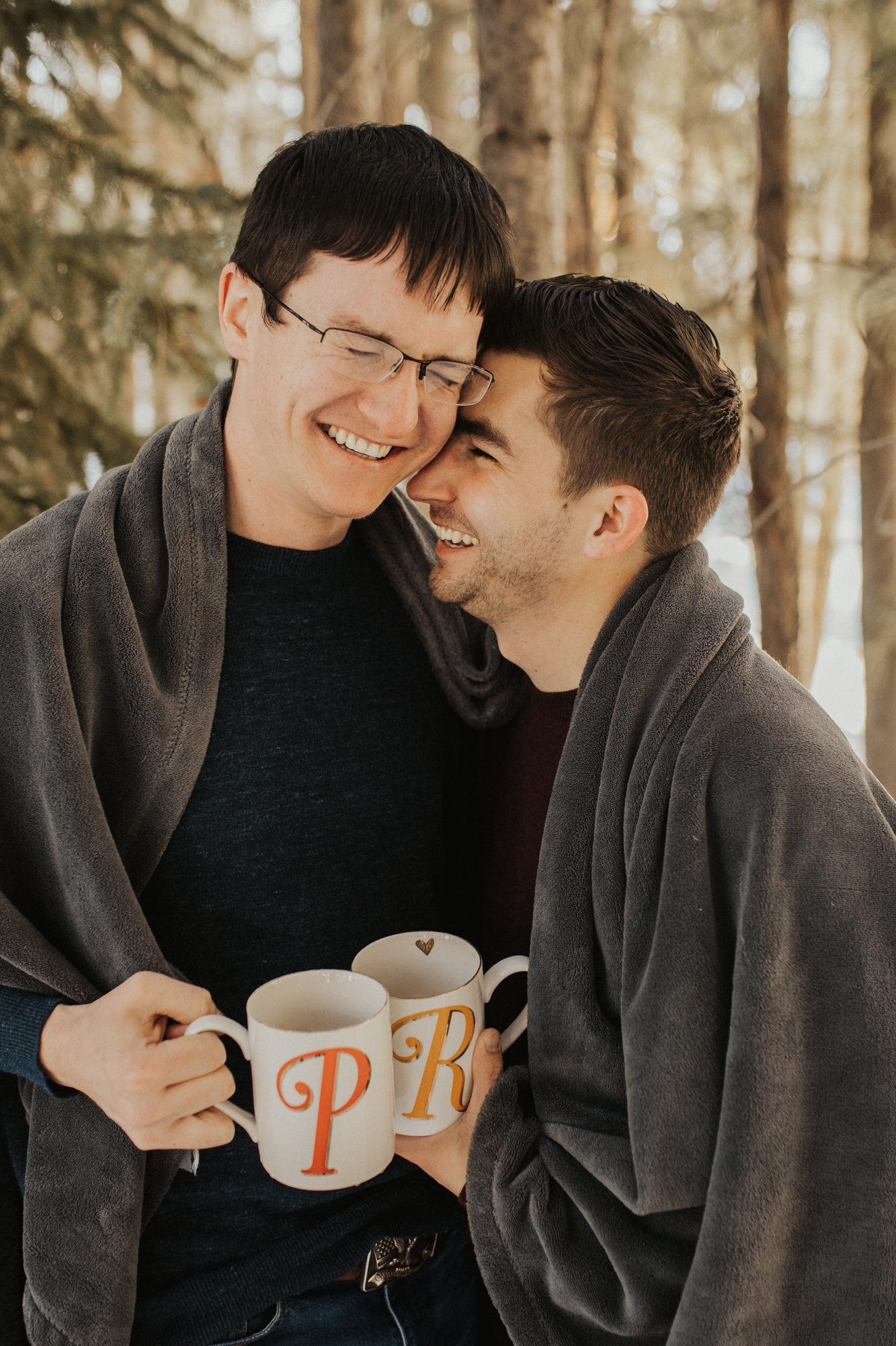 LGBTQ mountain engagement photos
