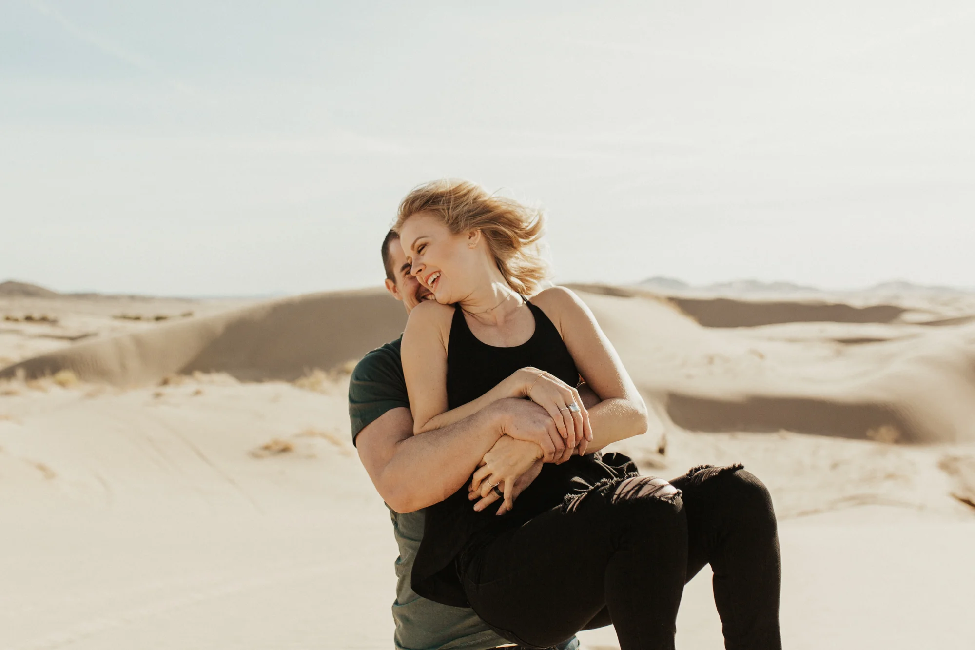 Sand dune engagement session